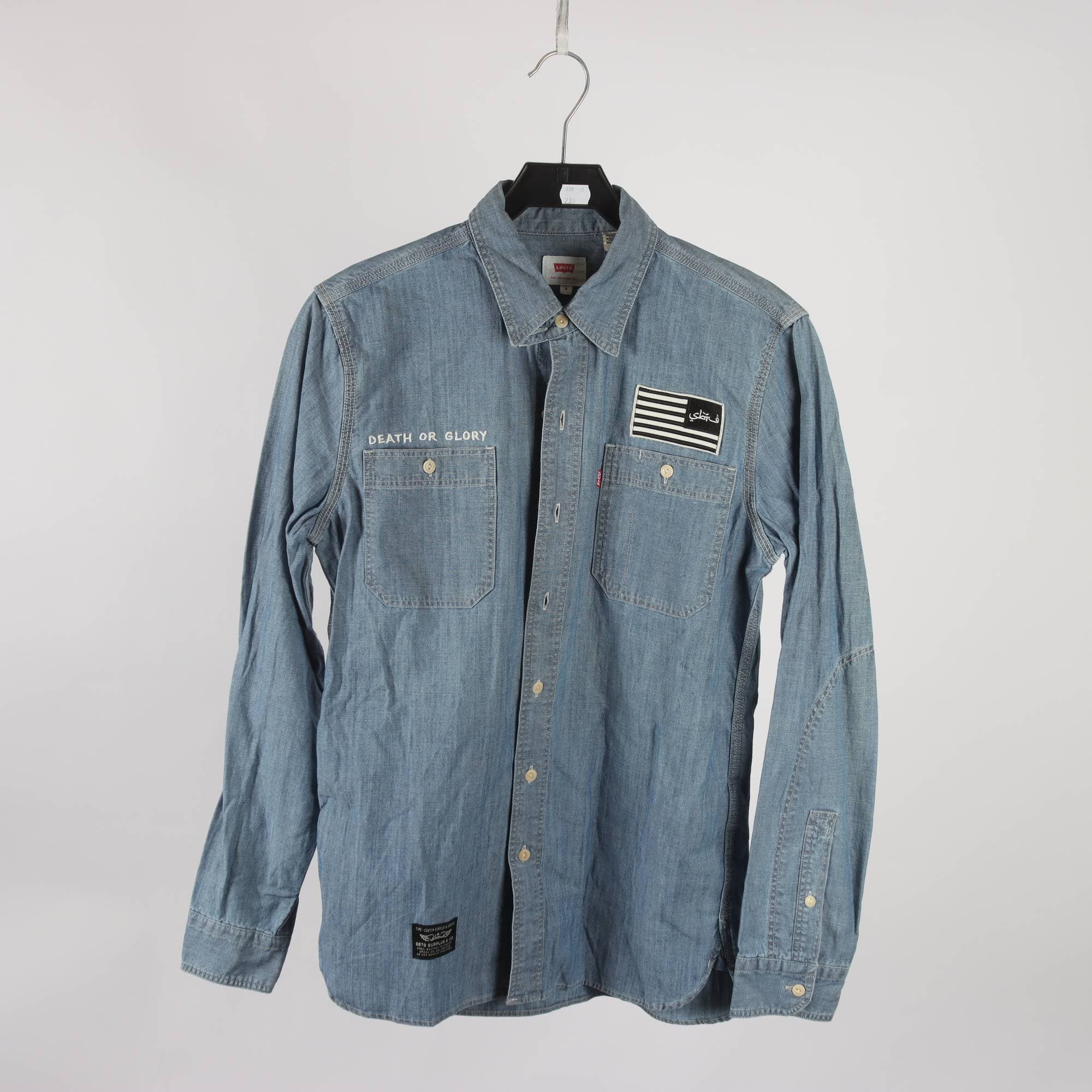 Jeanskjorta, Levis, blå, stl. S.