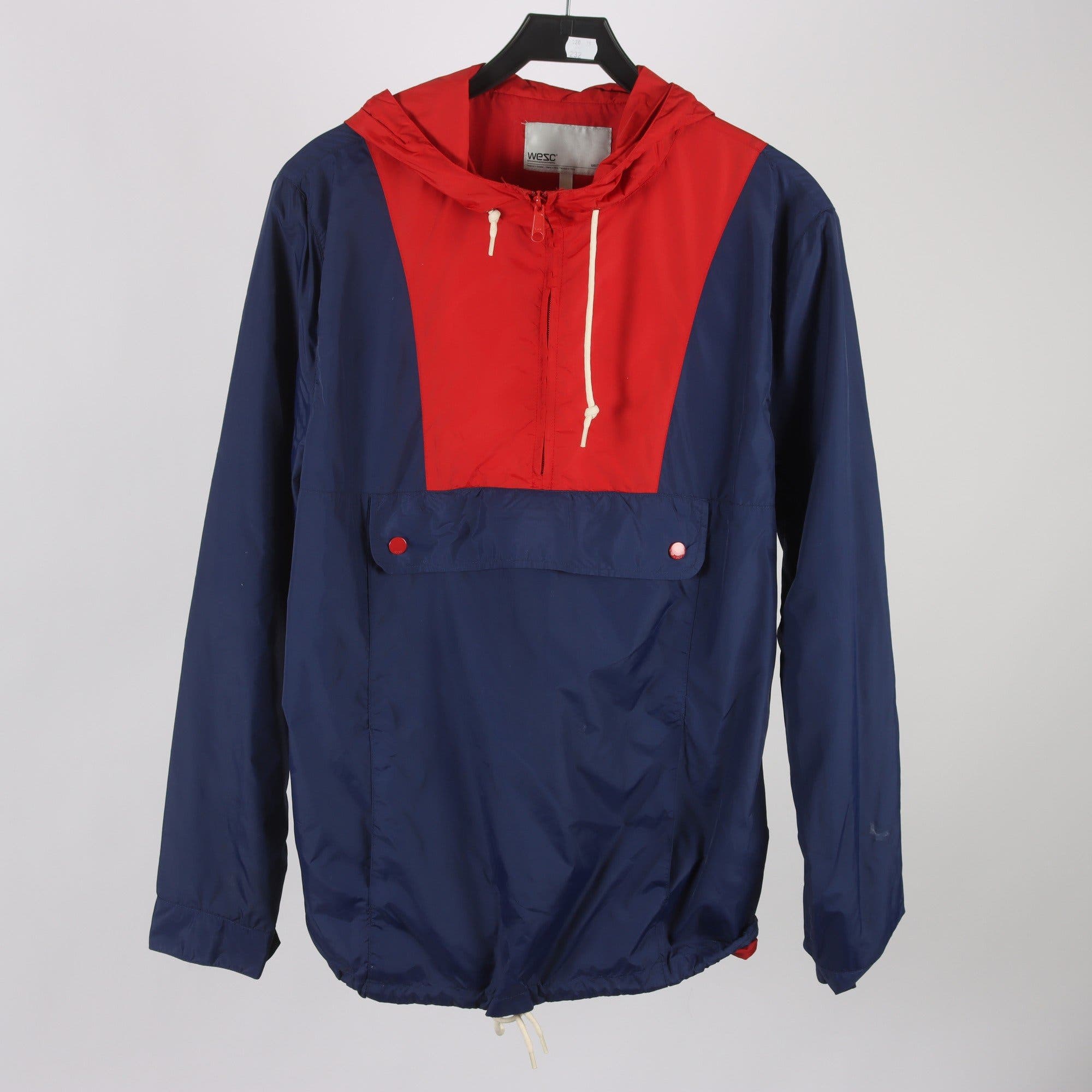 Anorak, Wesc, röd, blå, stl. M.