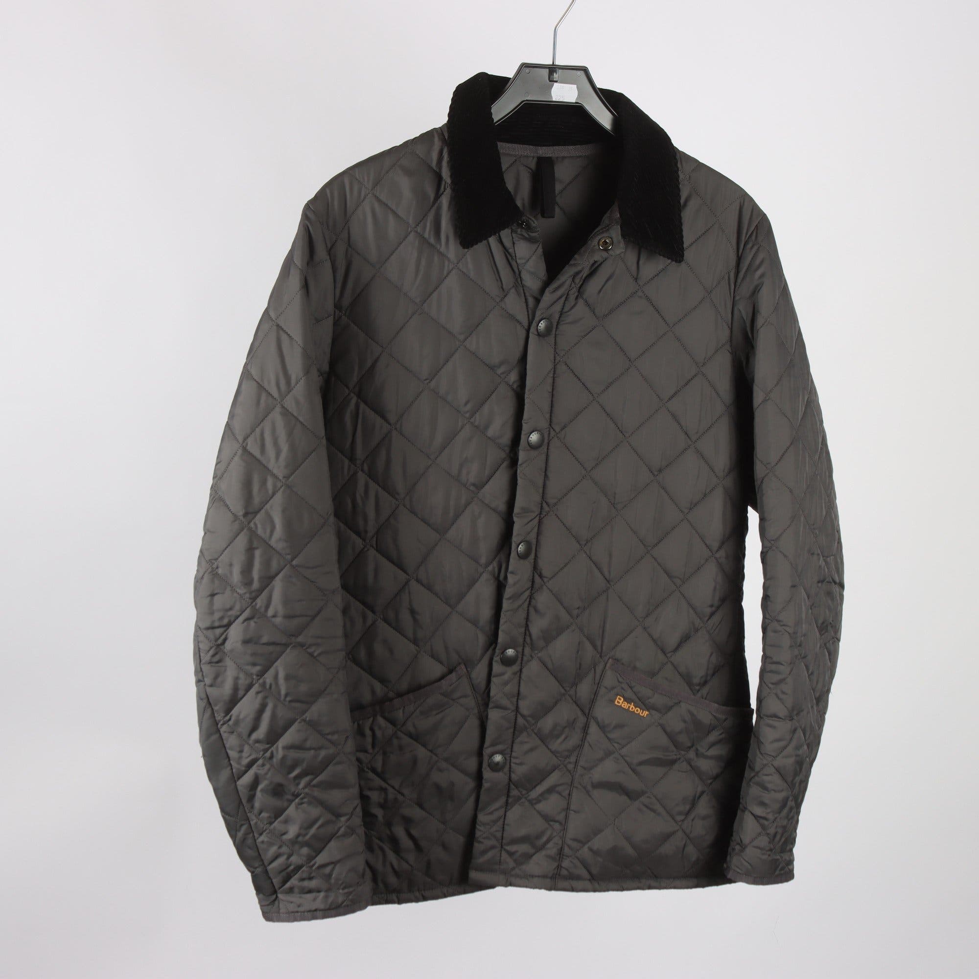 Tunnare jacka, Barbour, grå, quiltad, stl. M.