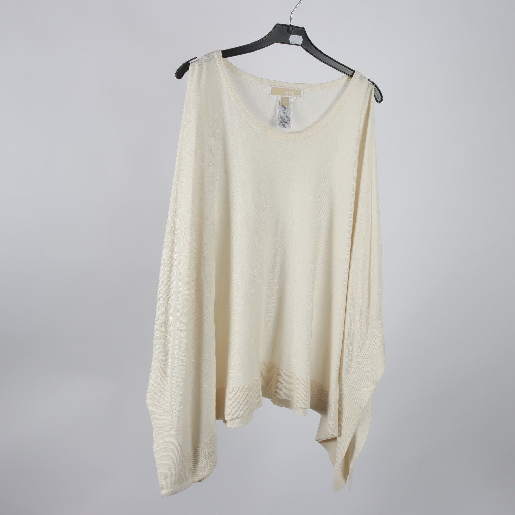 Poncho, Michael, beige, silke, cashmere, stl. M.