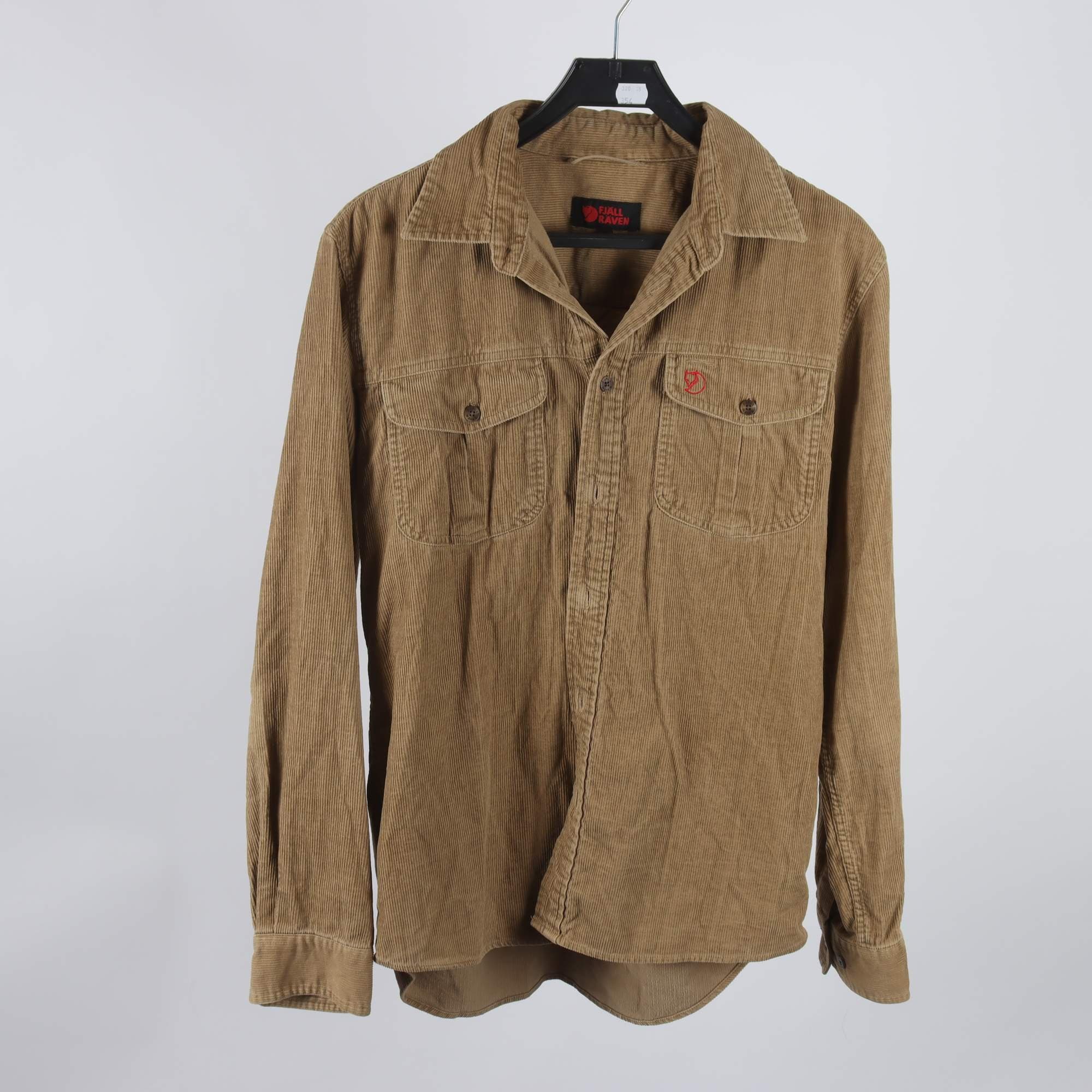Skjorta, Fjällräven, brun, manchester, stl. M.