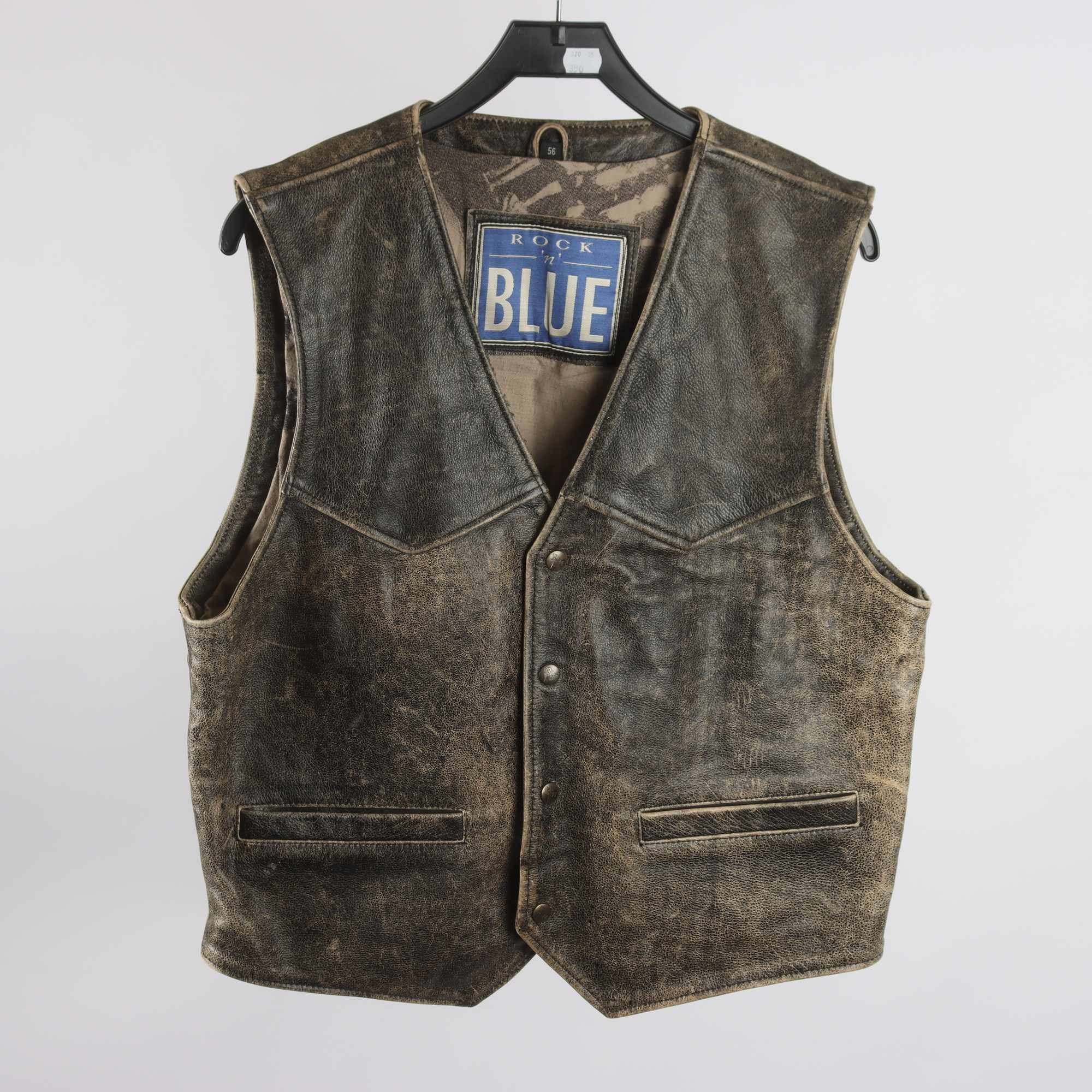 Skinnväst, Rock´n Blue, brun, beige, stl. 56.