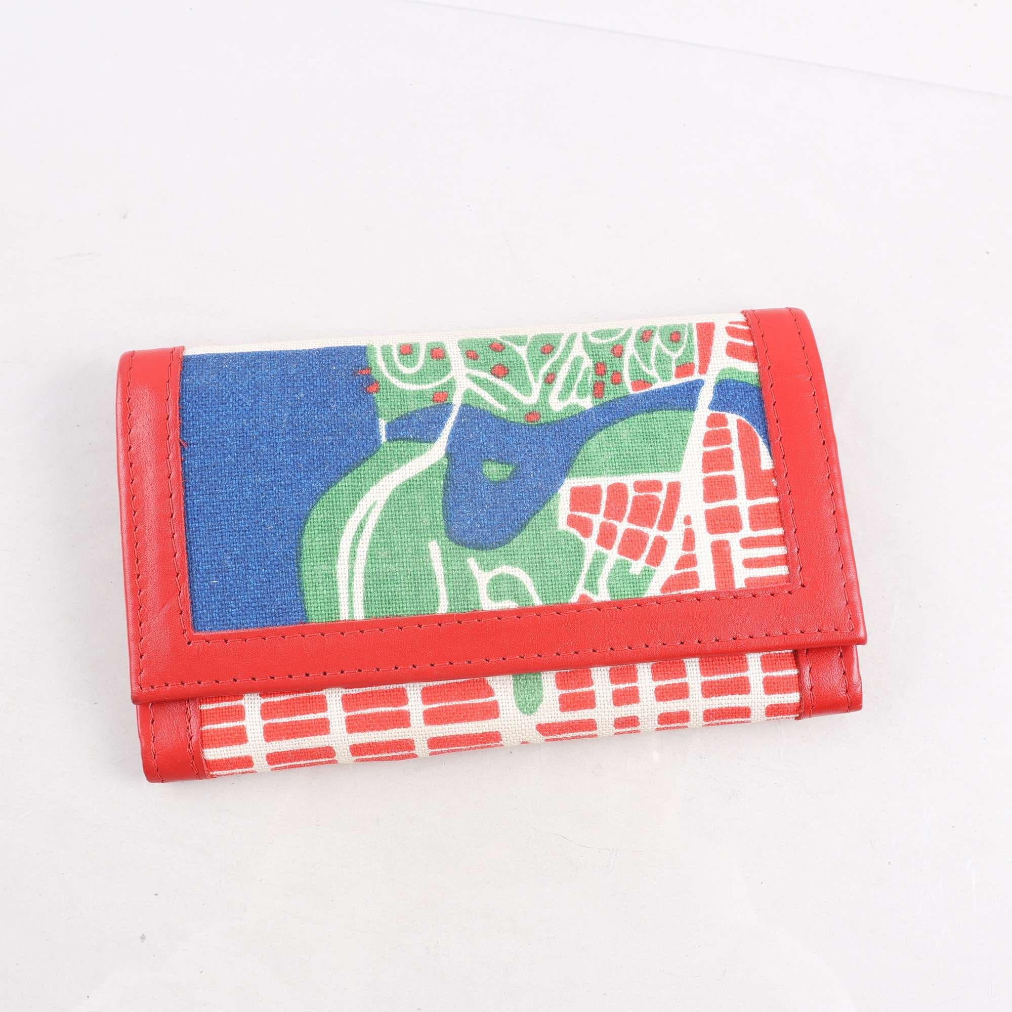 Plånbok, skinn, textil, Svenskt Tenn, Josef Frank, Manhattan