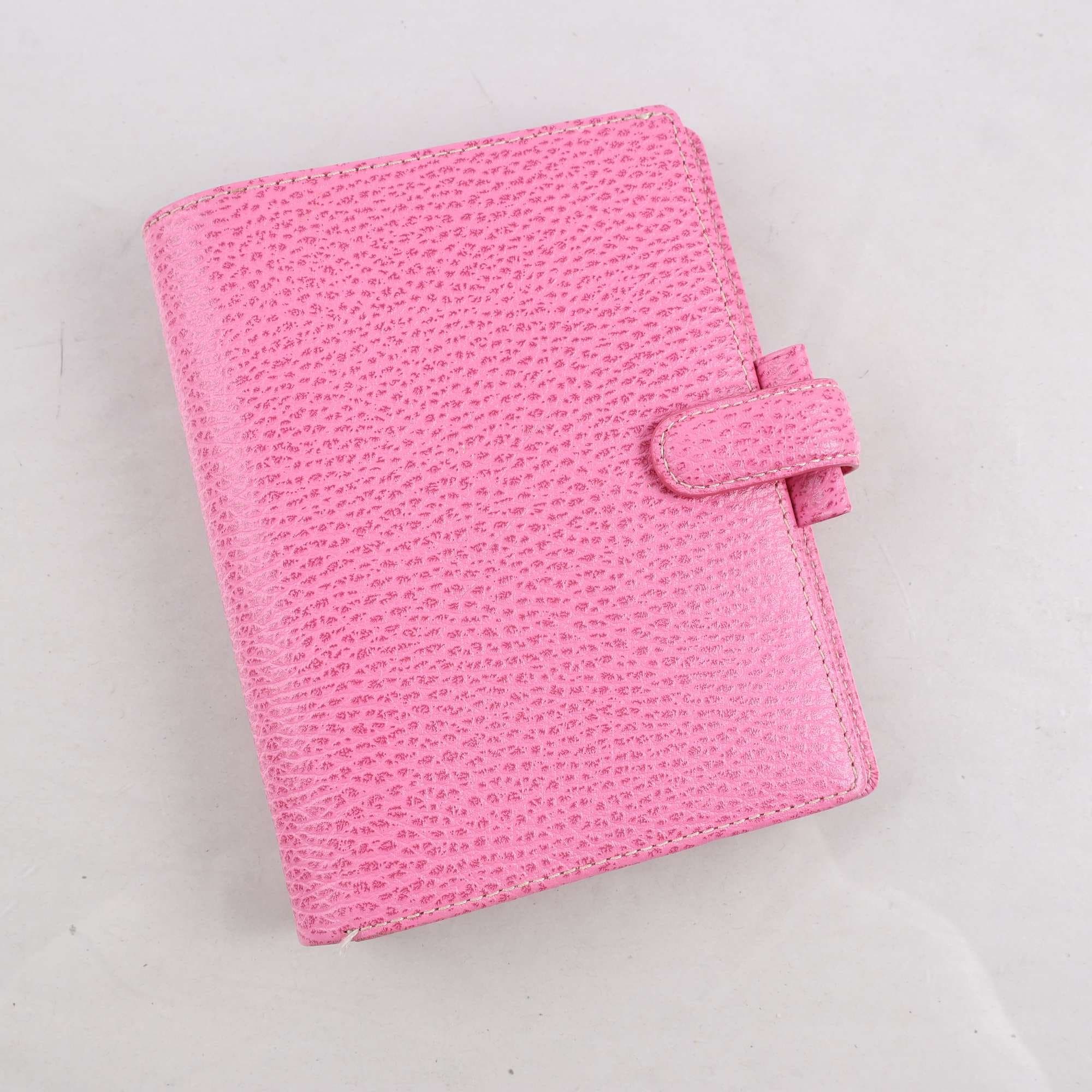 Filofax, skinn, rosa