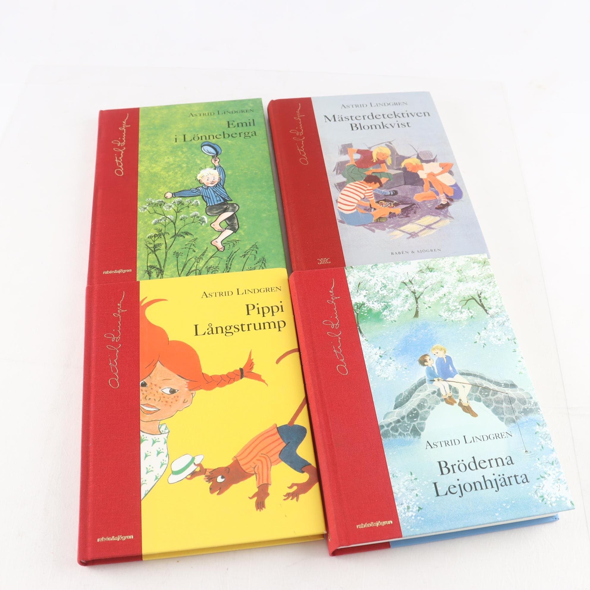 Astrid Lindgren, bokpaket med 4 volymer
