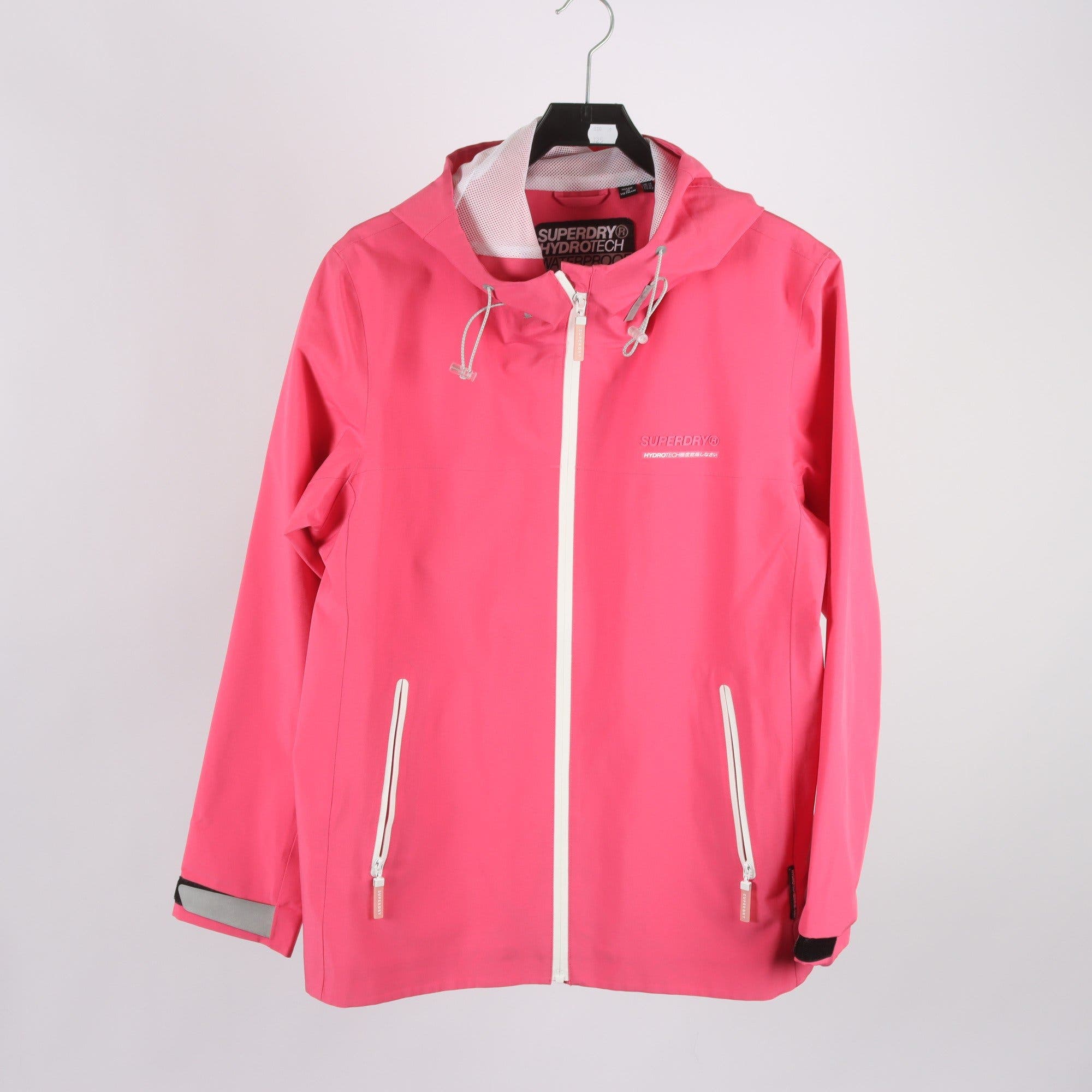 Regnjacka, Superdry, rosa, stl. 42.