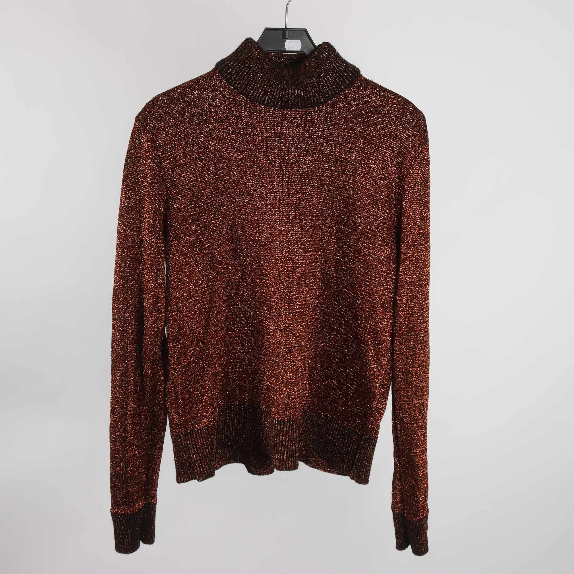 Tröja, H&M, Studio, guld, glittrig, stl. 38.