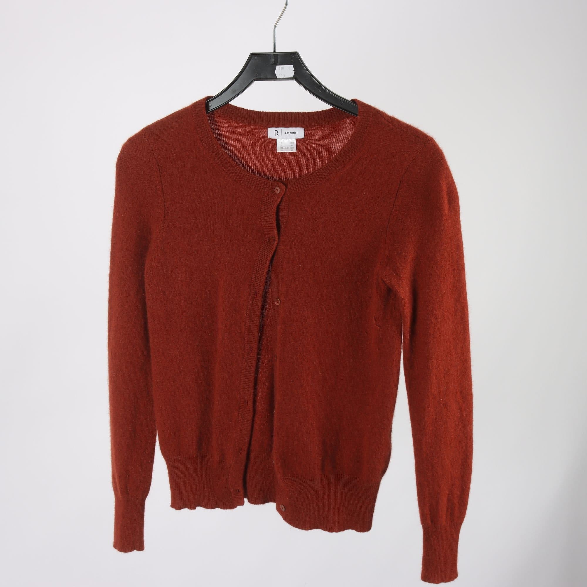 Kofta, R Essentiel, brun, 100% cashmere, stl. 32/34.