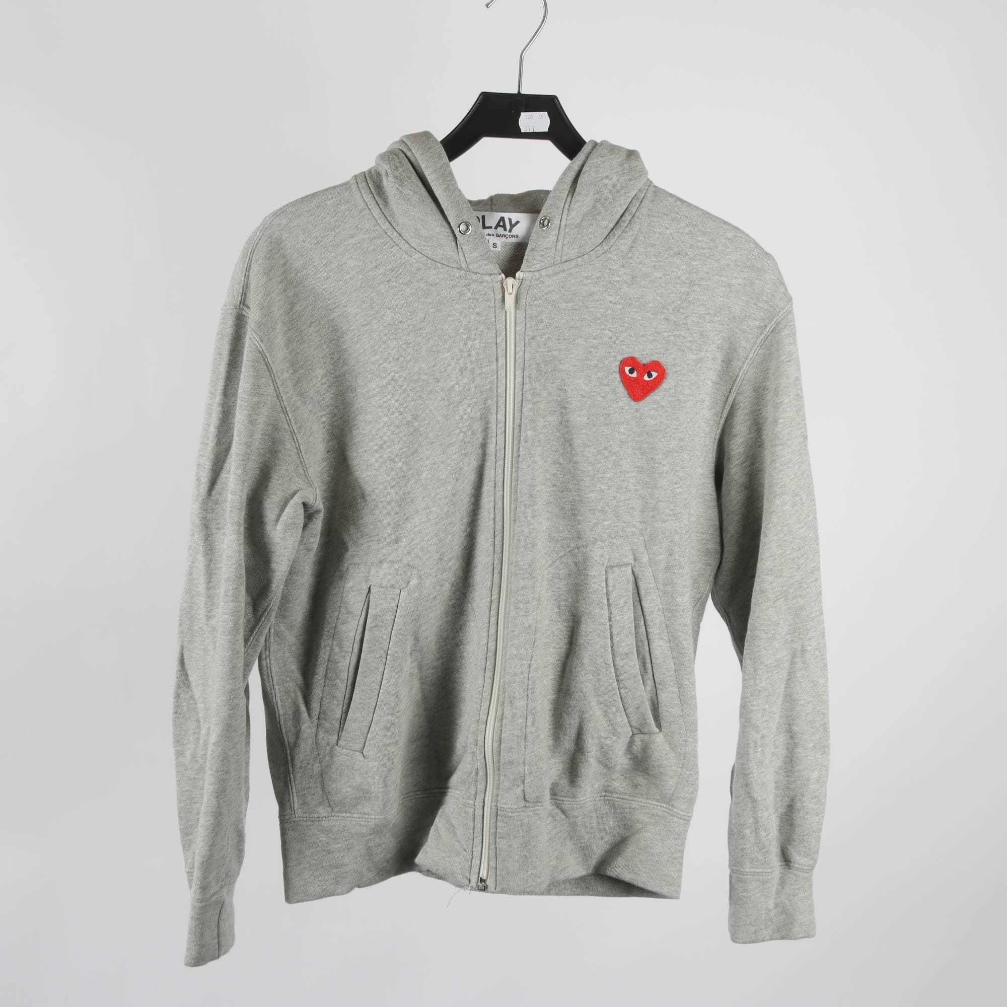 Hoodie, Play Comme des Garcons, grå, stl. S.