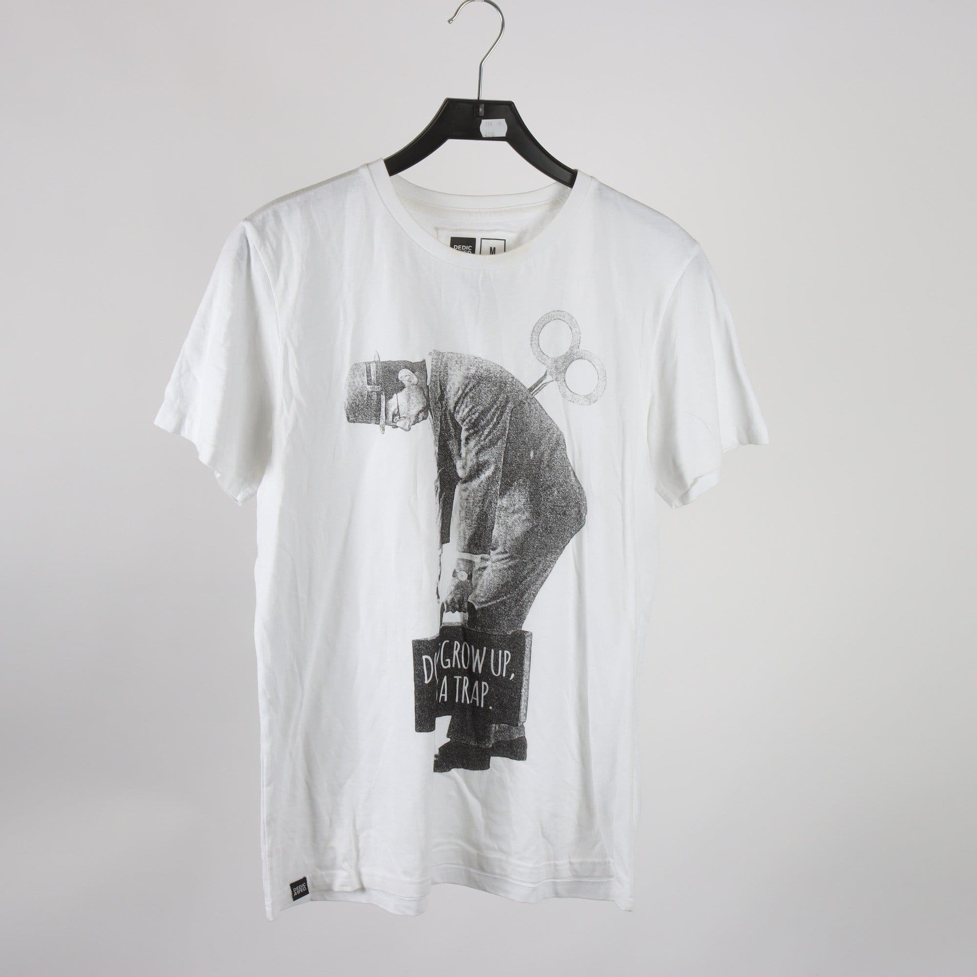T-shirt, Dedicated, vit, stl. M.