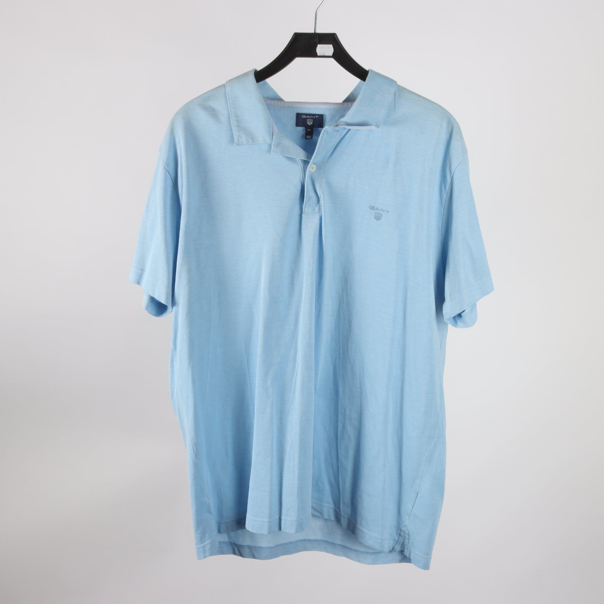 Piké, Gant, blå, stl. 3XL.