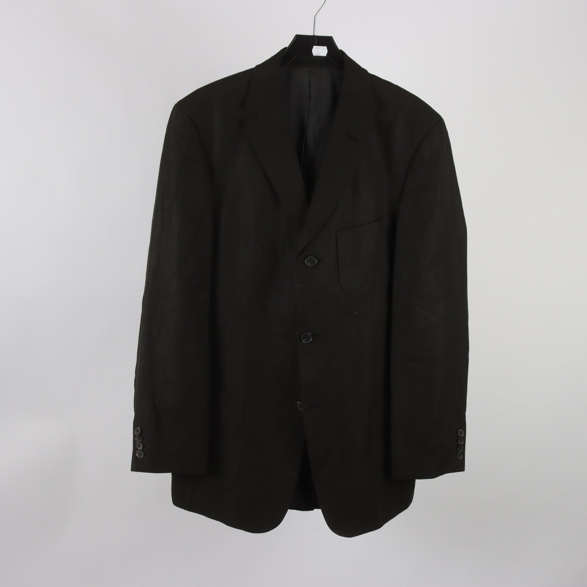 Kavaj, Hugo Boss, svart, 100% lin, stl. 098.