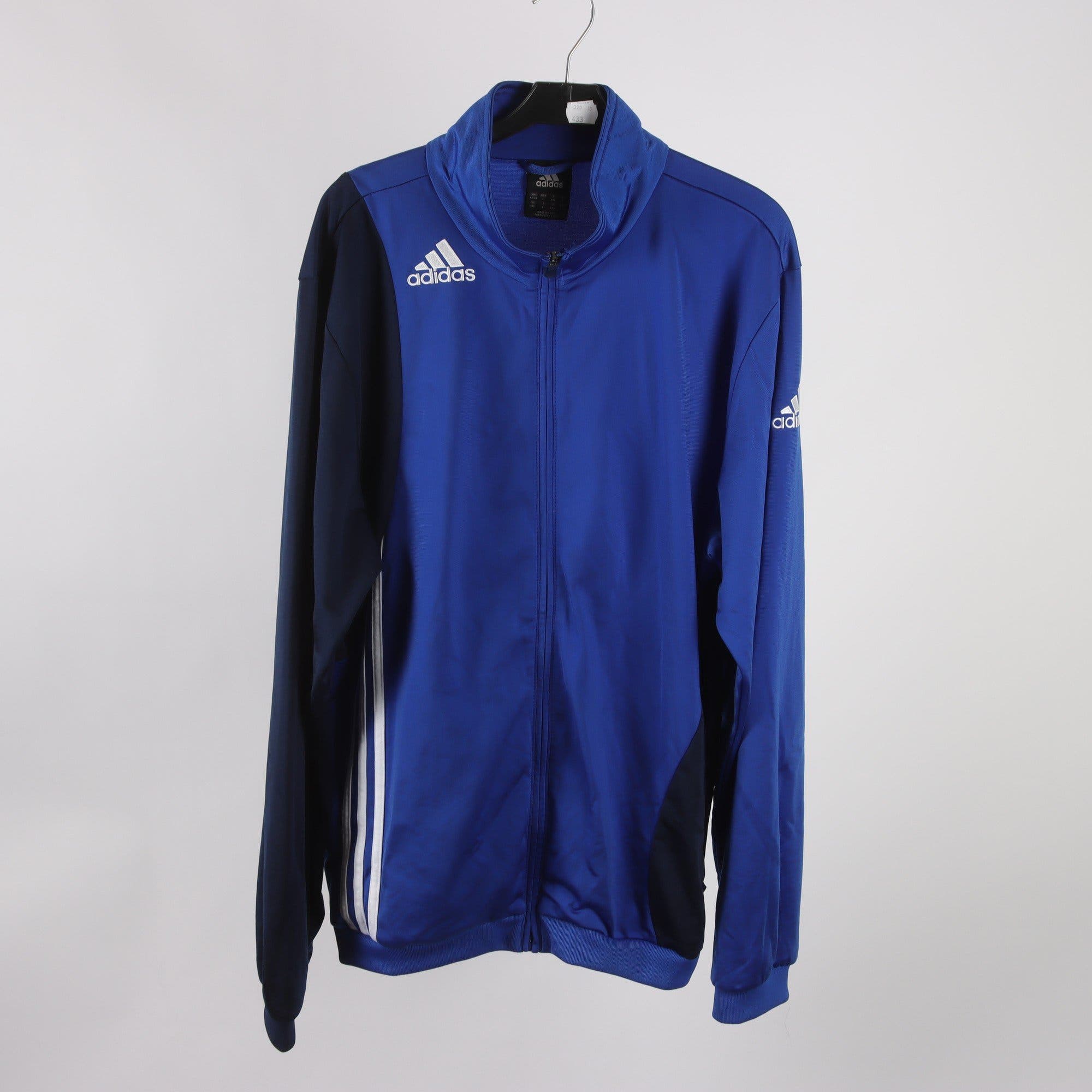Träningsjacka, Adidas, blå, stl. L.