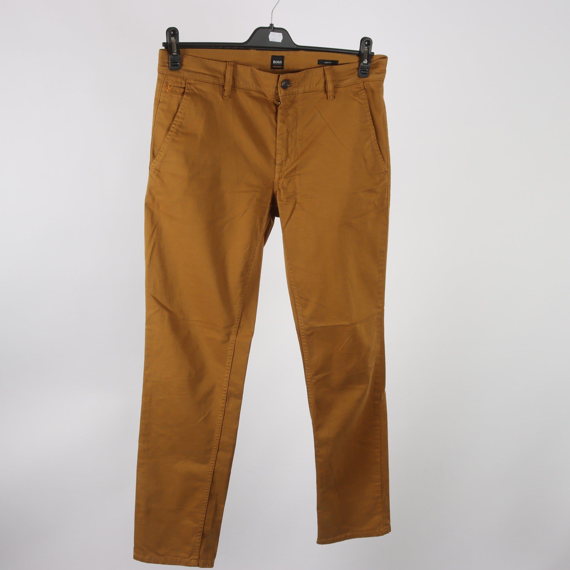 Byxor, Hugo Boss, senapsgul, stl. 32″/32.