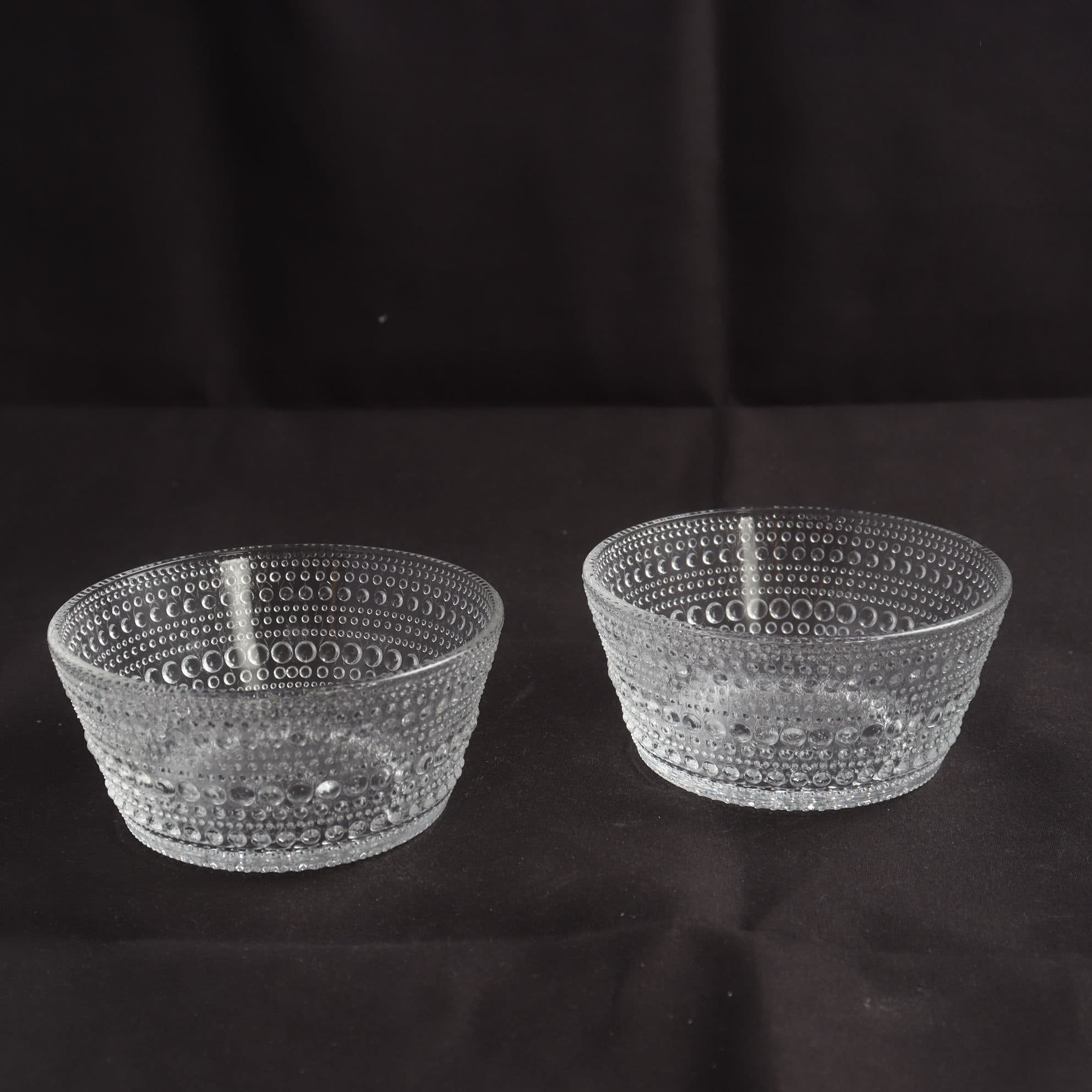 Skålar, glas, Oiva Toika, Nuutajärvi, 2 st