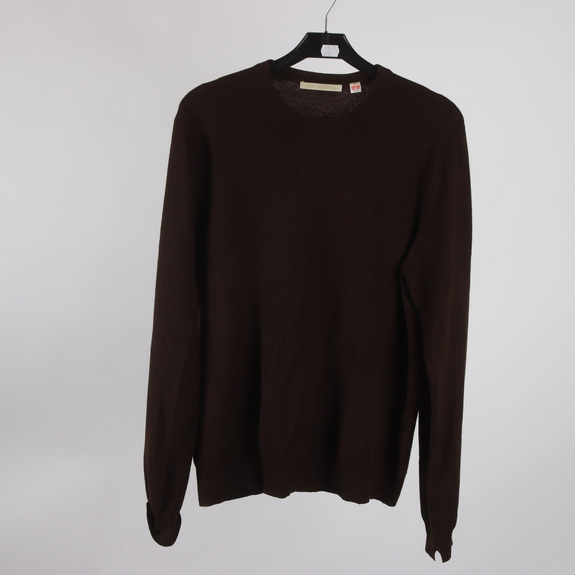 Tröja, Uniqlo, brun, 100% cashmere, stl. S.
