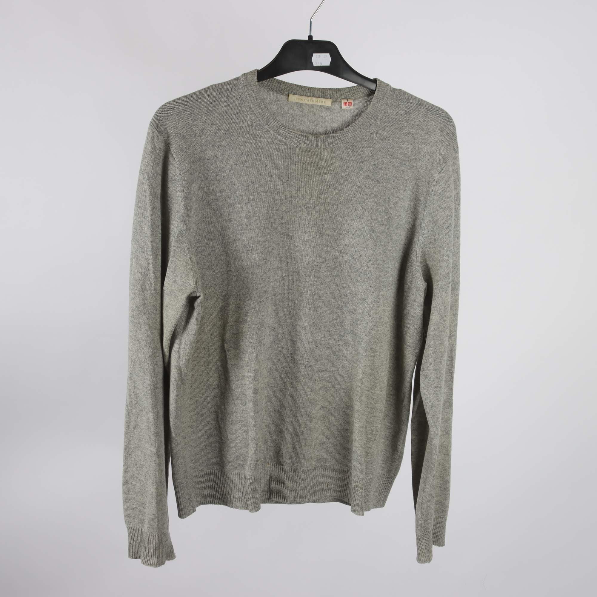 Tröja, Uniqlo, grå, 100% cashmere, stl. S.