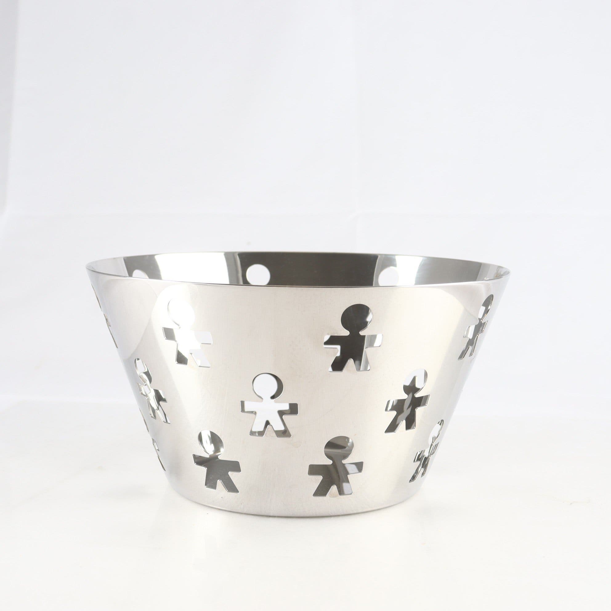 Fruktskål, rostfritt stål, 18/10, Girotondo, Alessi, Italien
