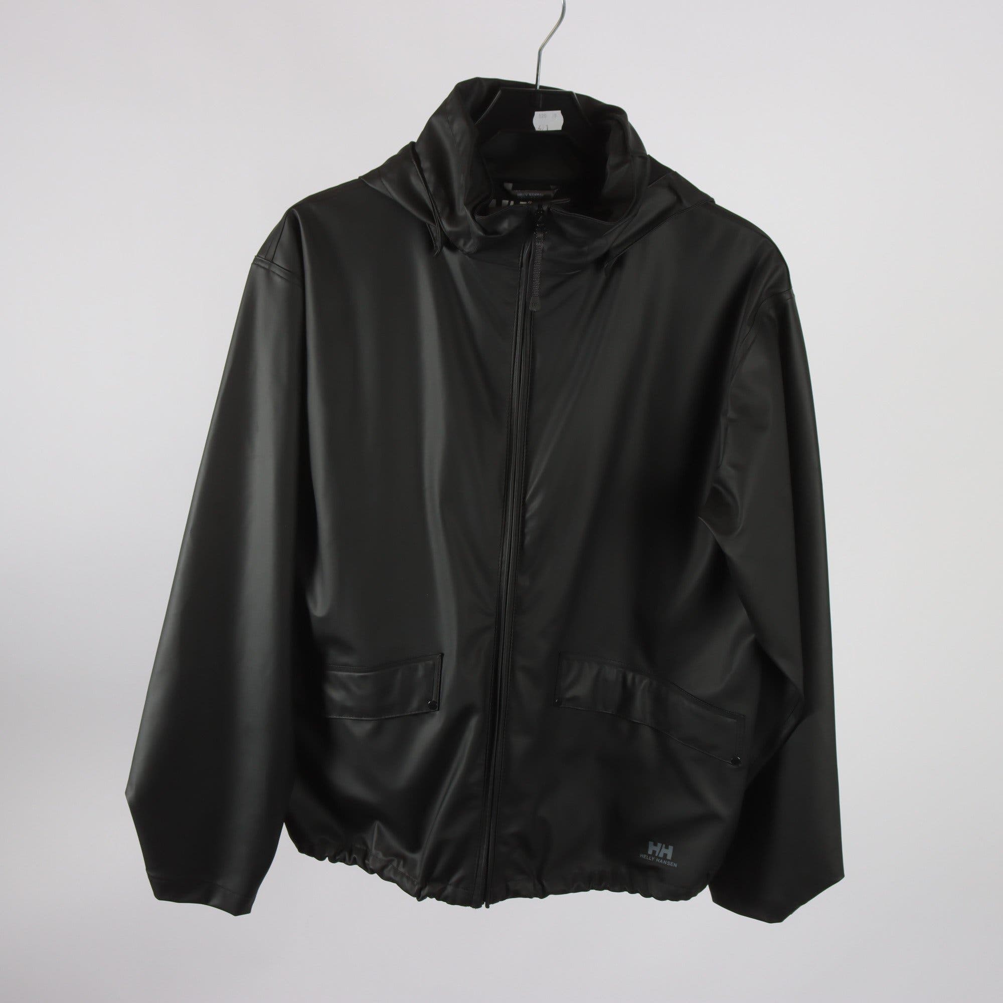 Regnjacka, Helly Hansen, svart, stl. 176.