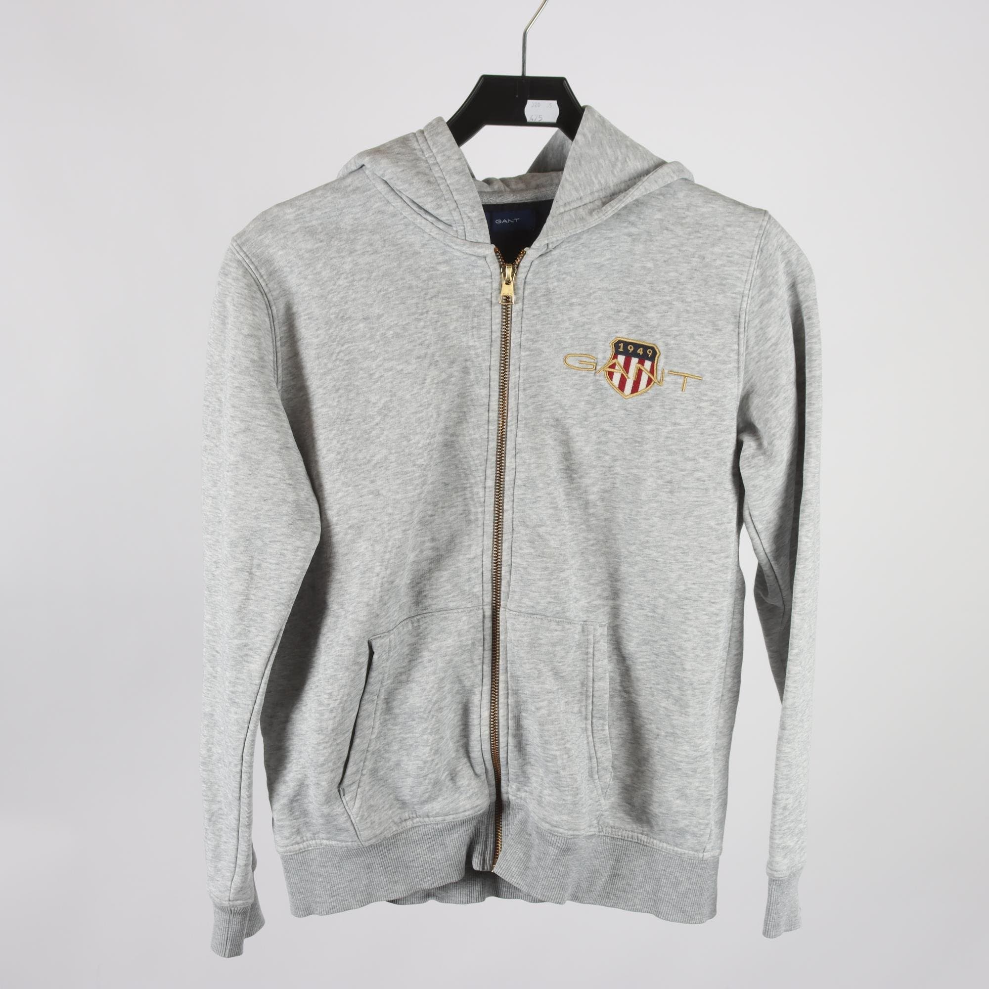 Hoodie, Gant, grå, stl. 158.