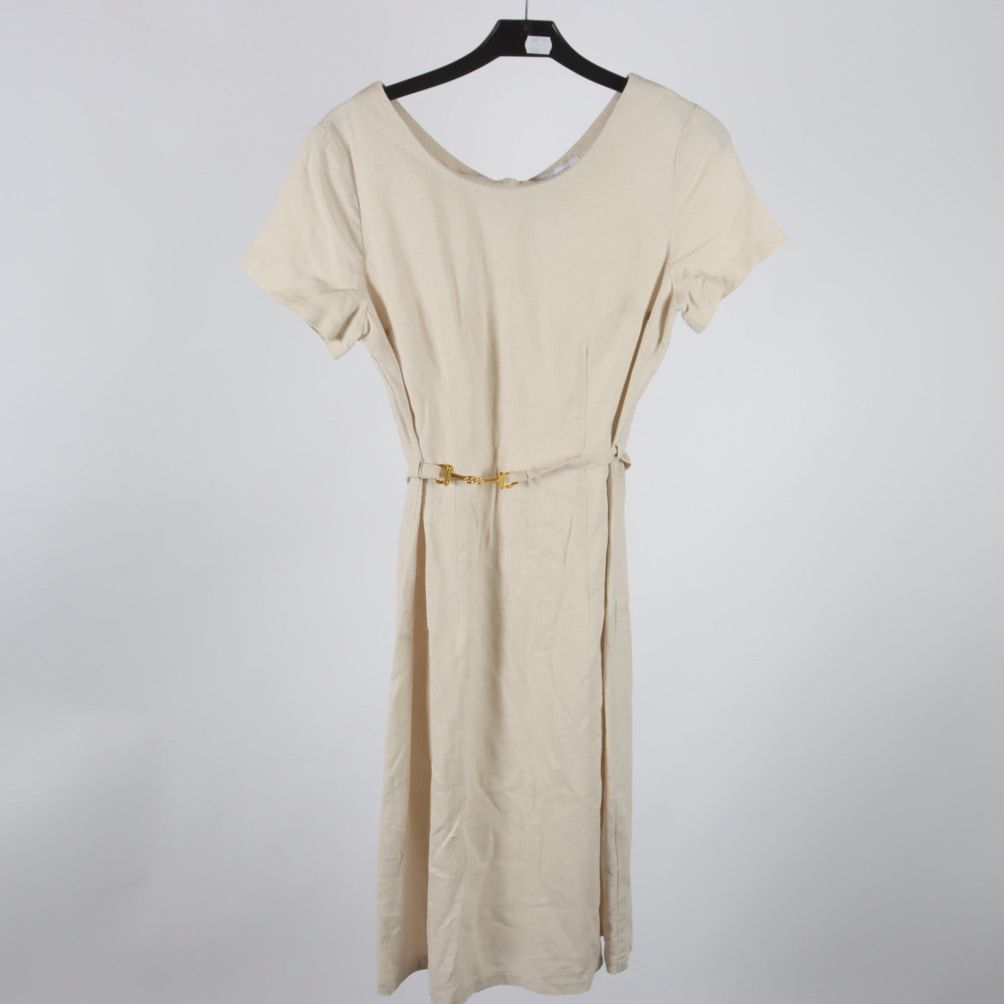 Klänning, Ida Sjöstedt, beige, 55% lin, stl. 36.