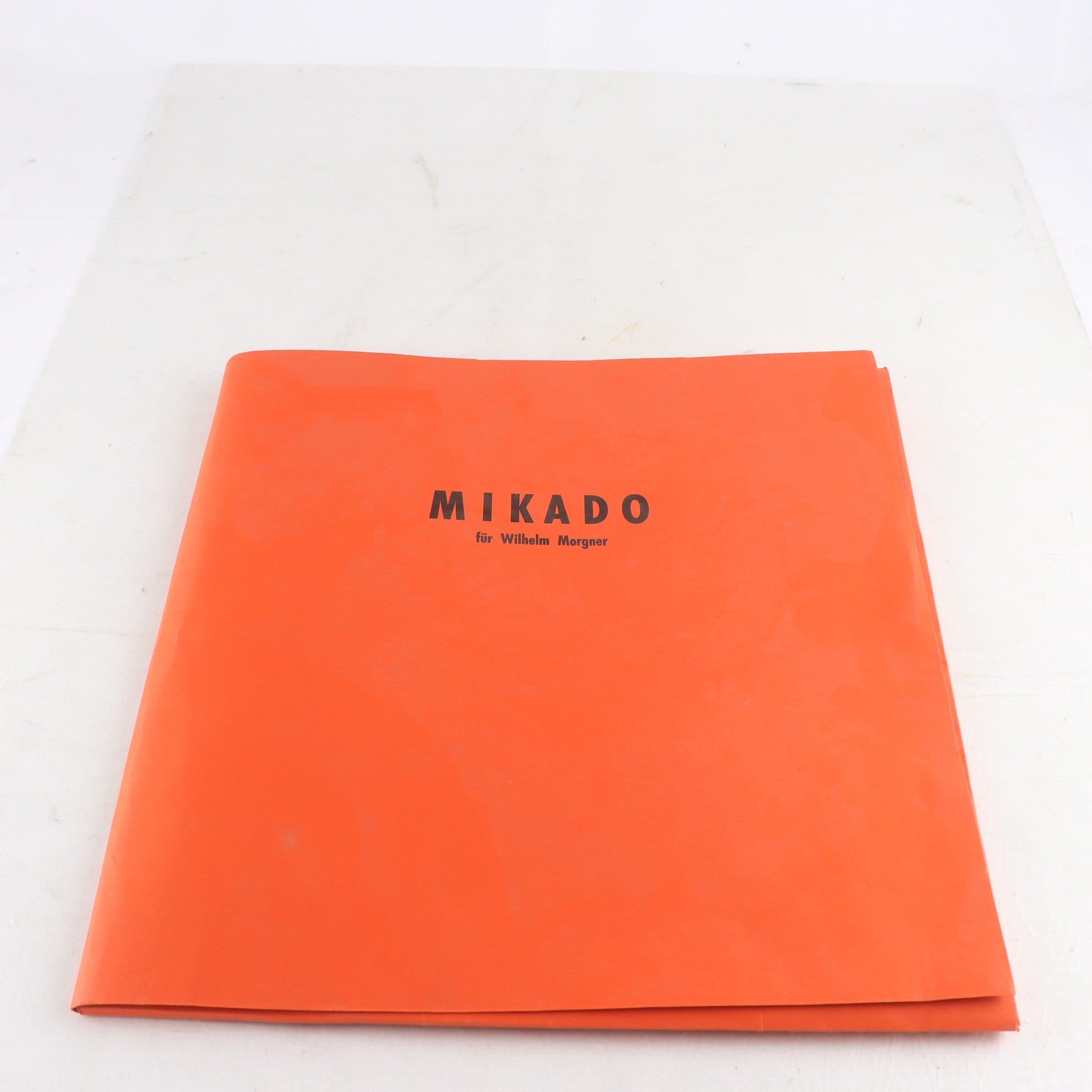 Grafikmapp, Mikado för Wilhelm Morgner, Artur Dieckhoff. Samfraktas ej.