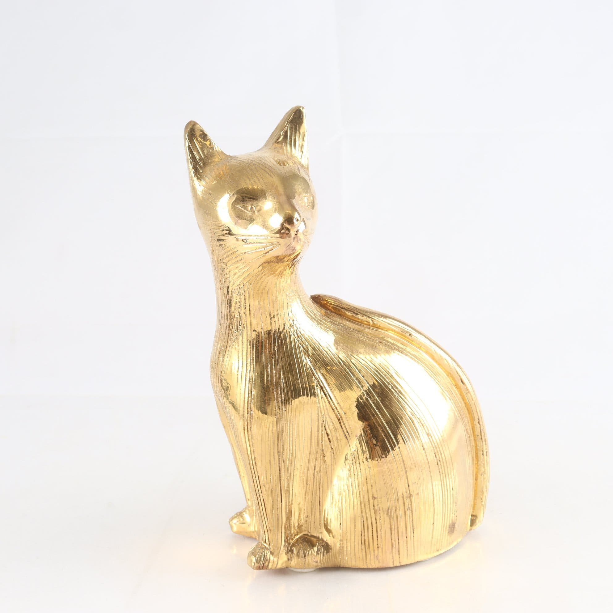 Figurin, keramik, katt, Aldo Londi, Bitossi, Italien. Samfraktas ej.