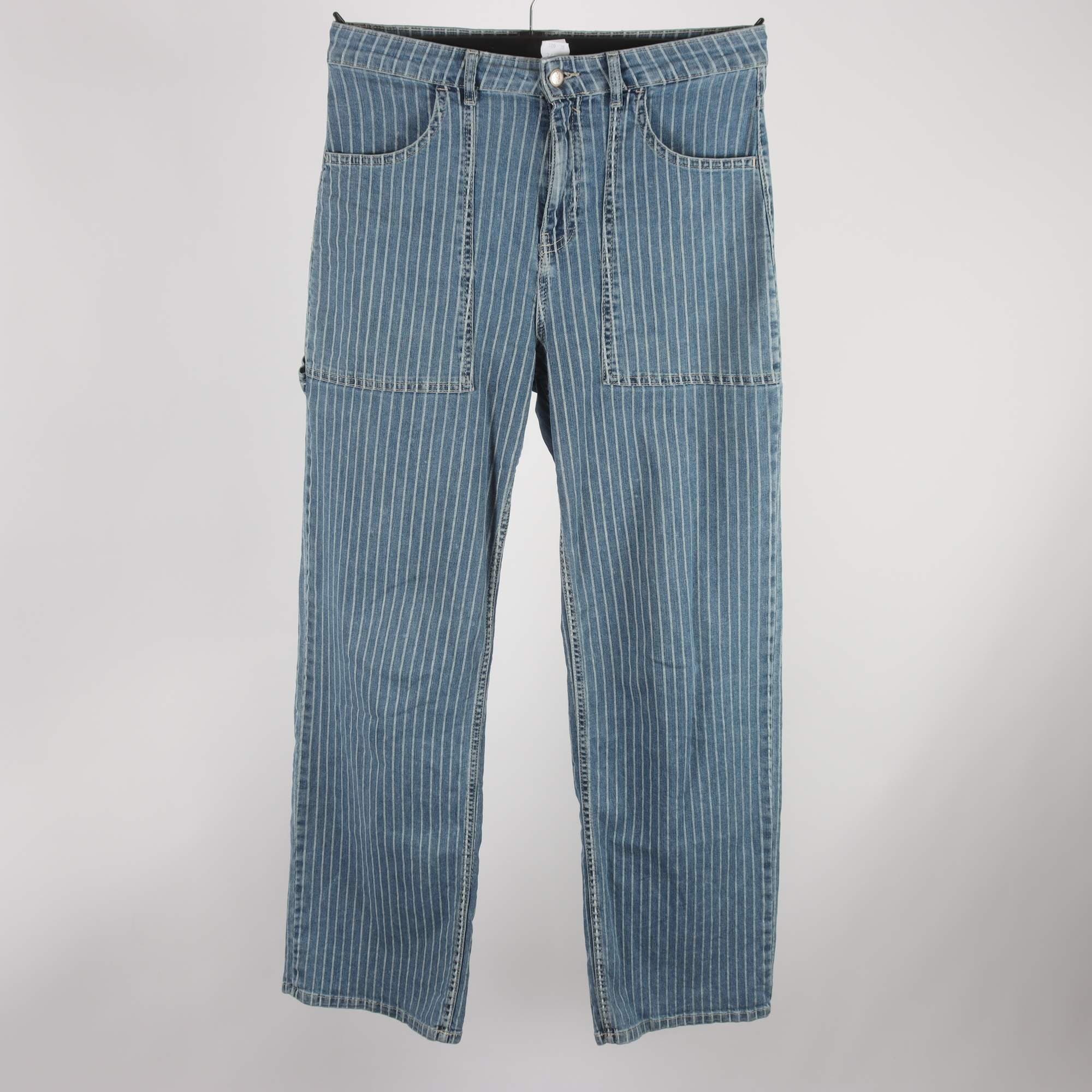 Jeans, Only, randig, blå, stl. 32″.