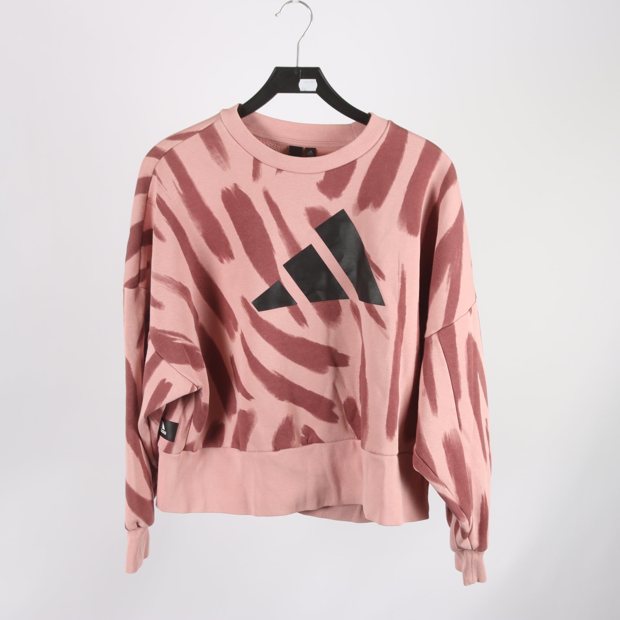 Sweatshirt, Adidas, vinröd, stl. M.