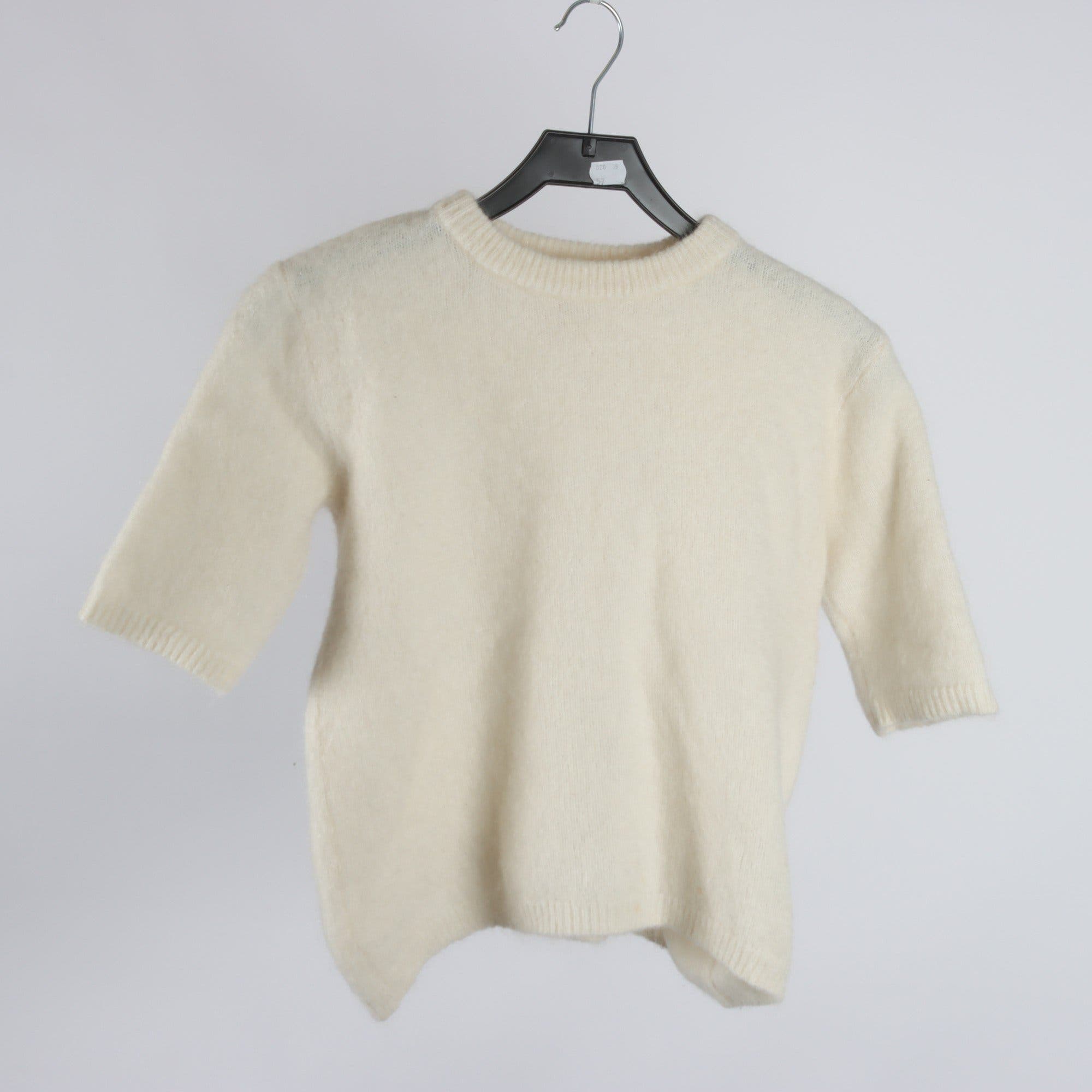 Tröja, H&M, vit, ull, mohair, stl. S.