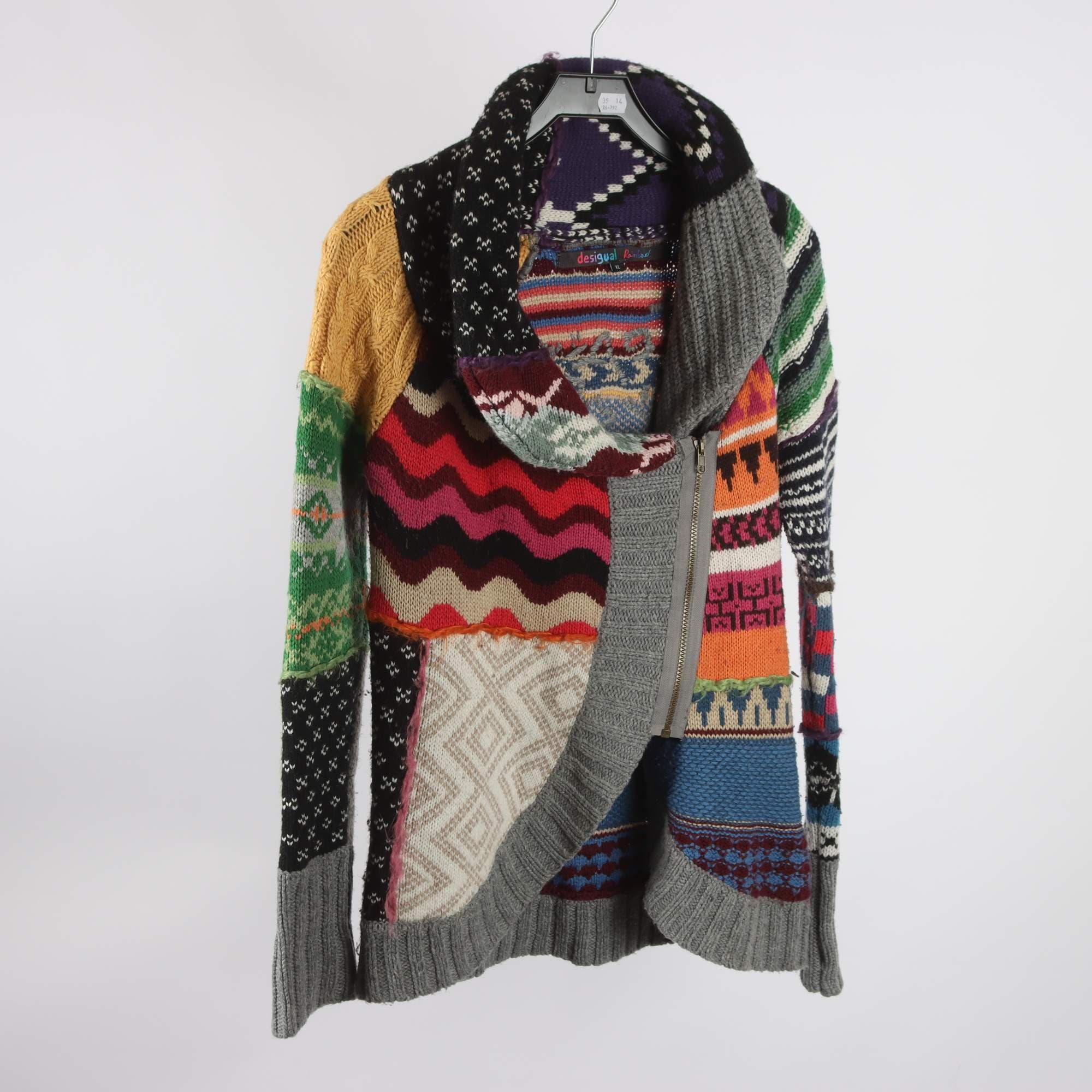 Stickad kofta, Desigual, stl. XL