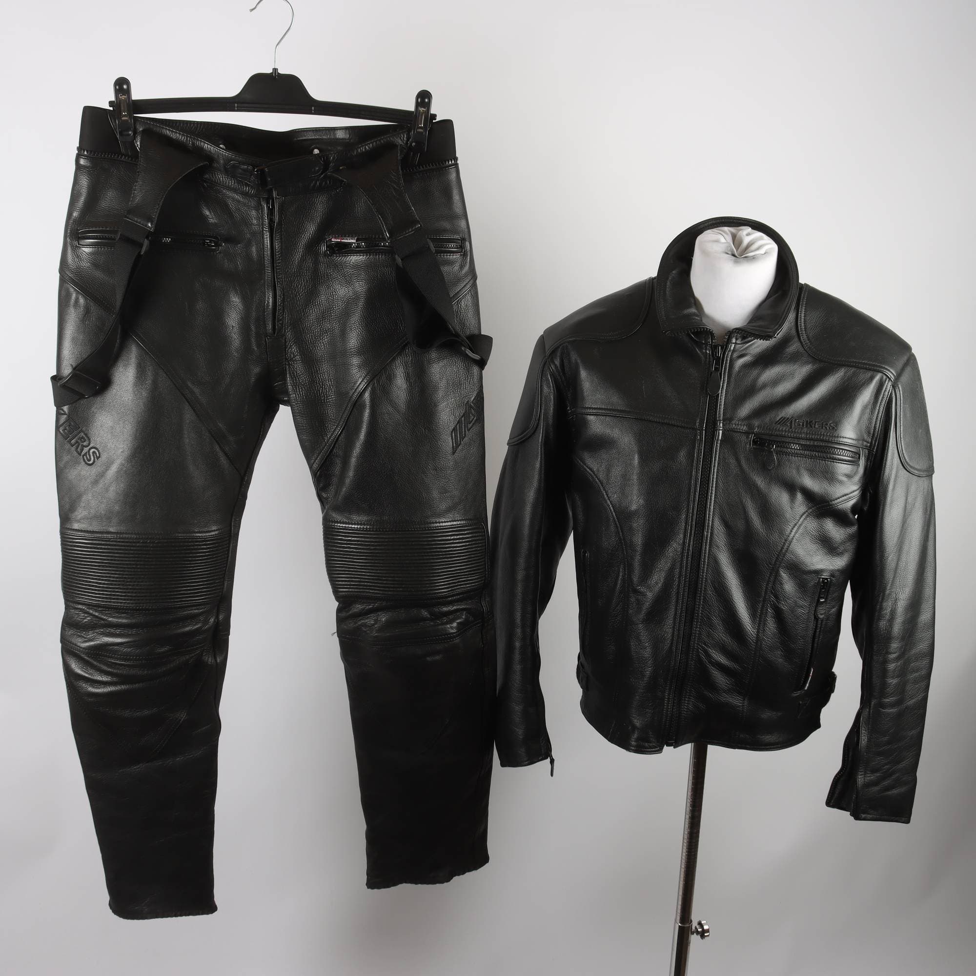 Motorcykelkläder, Bikers, svart, stl. 50/52.