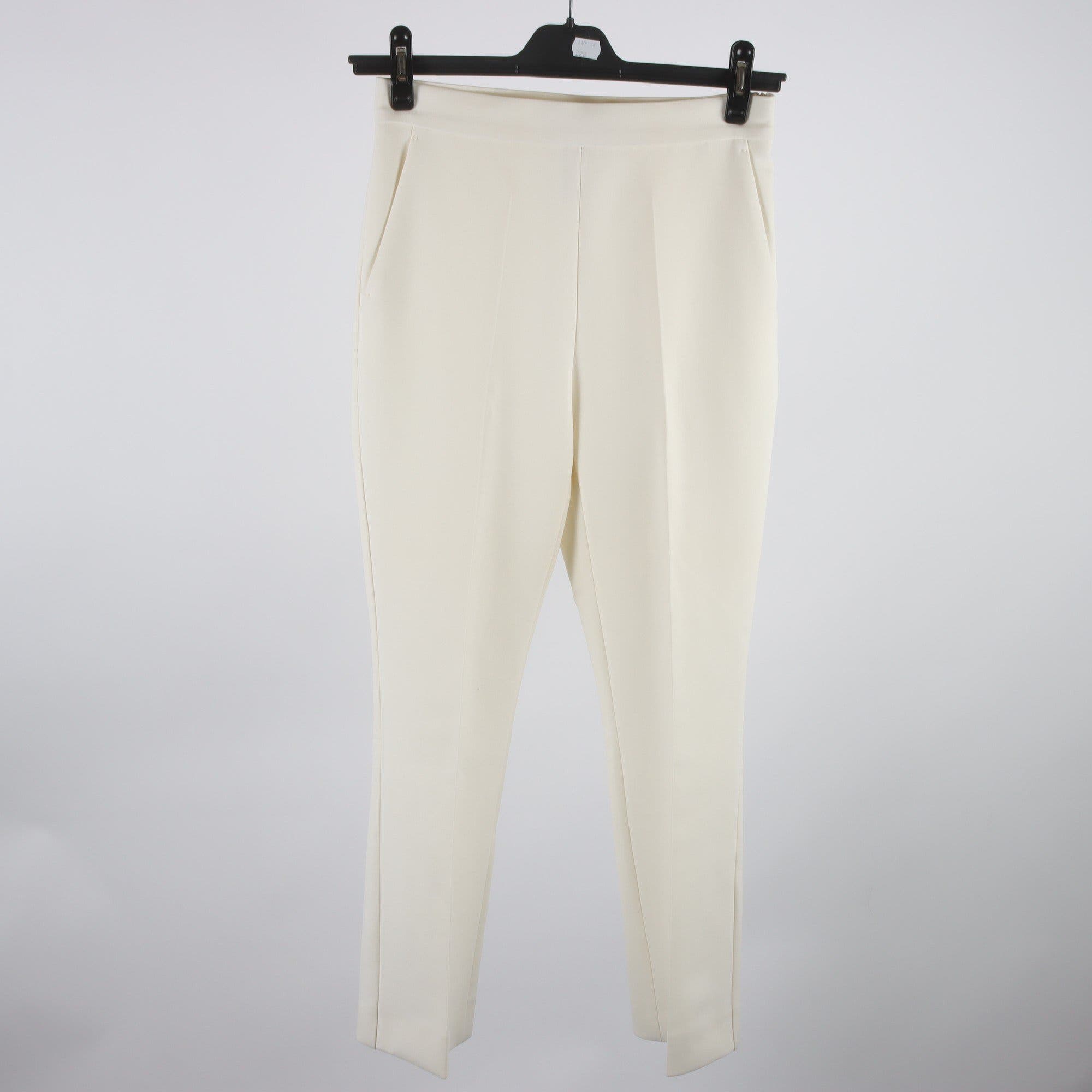 Byxor, MaxMara, vit, stl. 34.