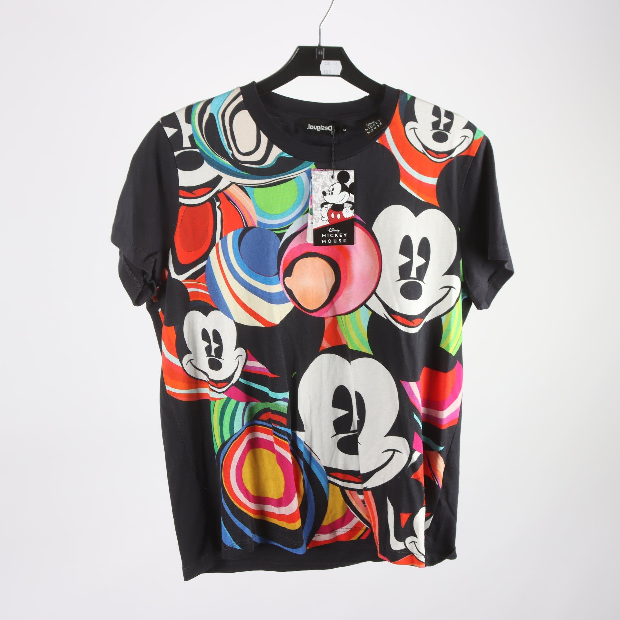 T-shirt, Desiguar x Disney, Mickey Mouse, mönstrad, svart, stl. M.