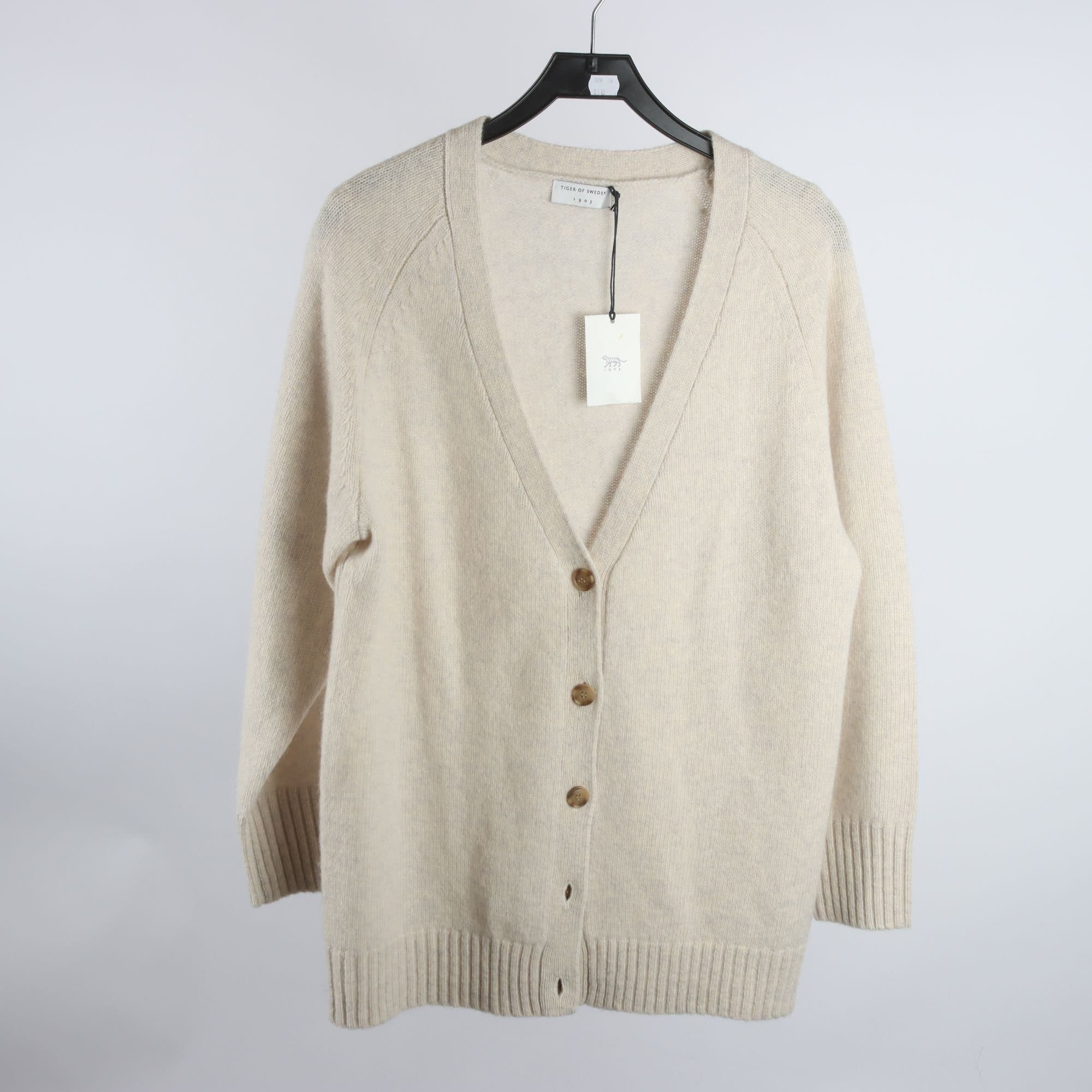 Kofta, Tiger of Sweden, beige, 100% ull, oversize, stl. S.