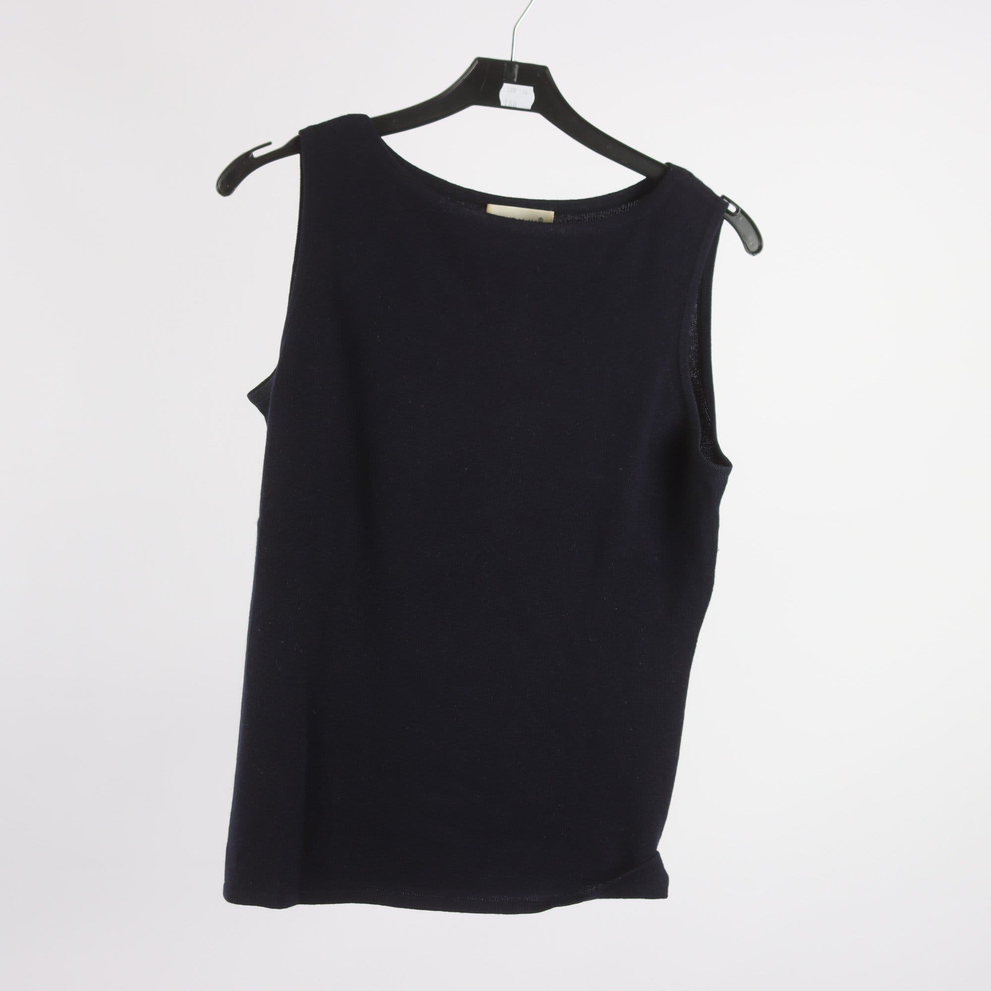 Linne, Mandalay, blå, cashmere, silke, stl. M.