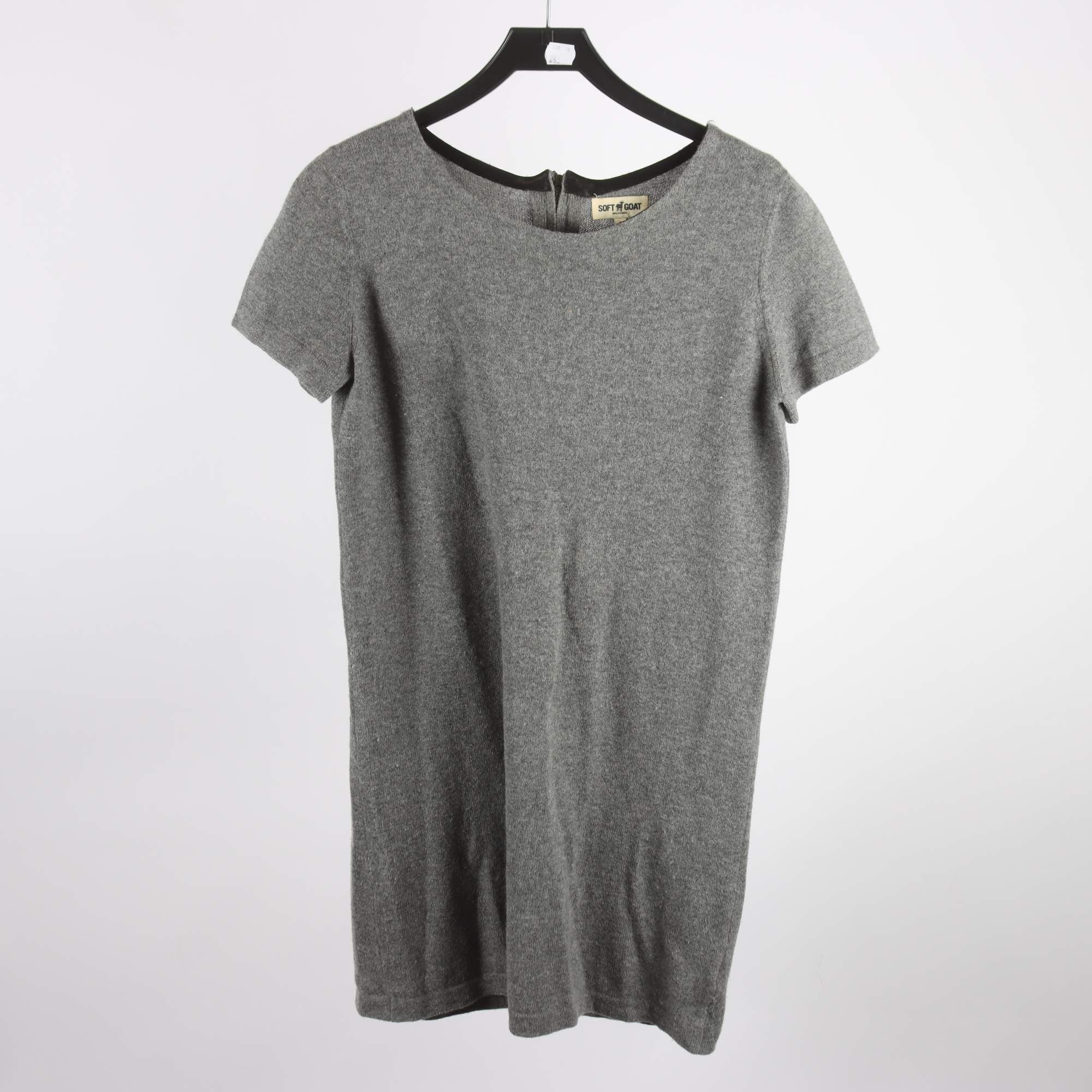 Klänning, Soft Goat, grå, stickad, 100% cashmere, stl. S.