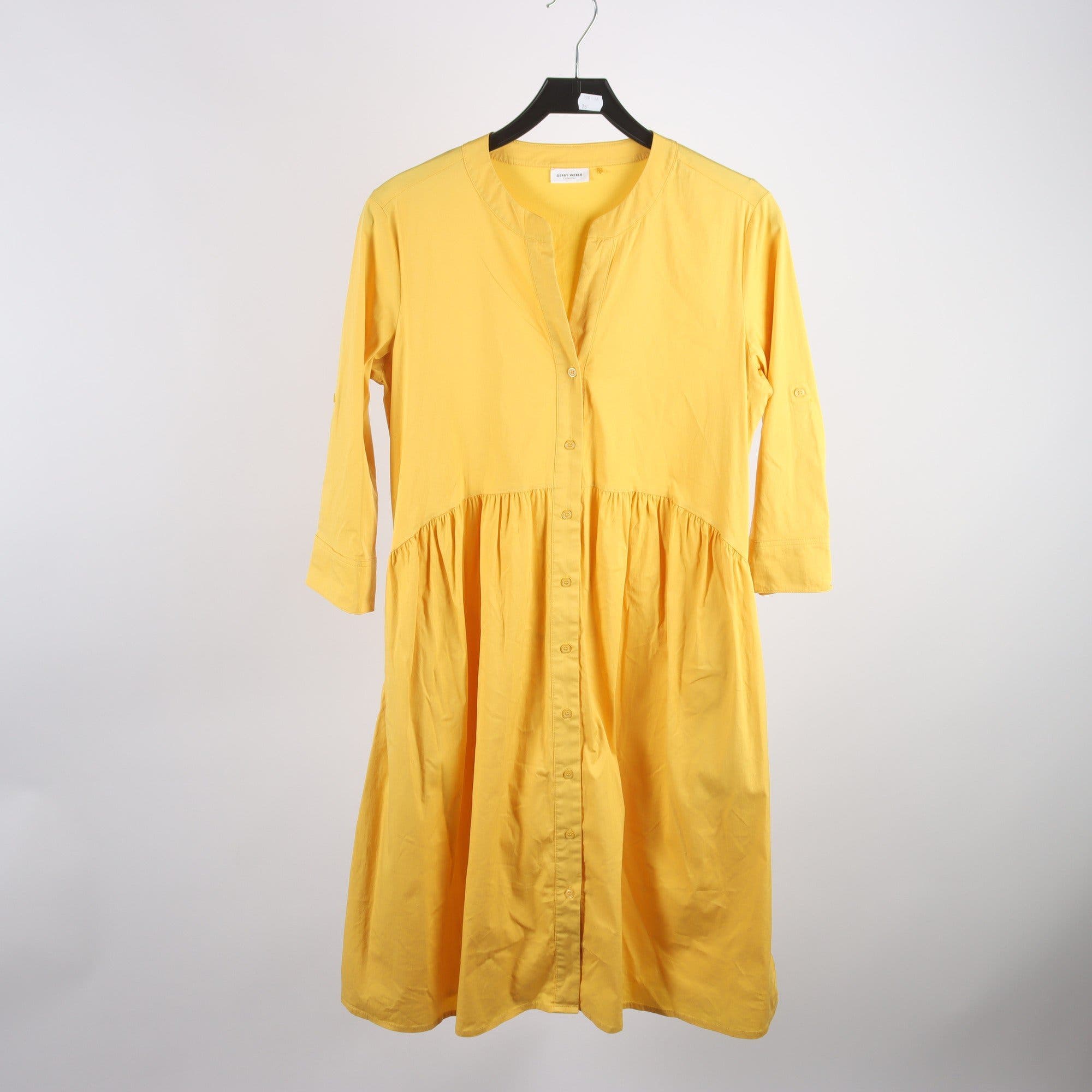 Klänning, Gerry Weber, gul, stl. ca. S/M.