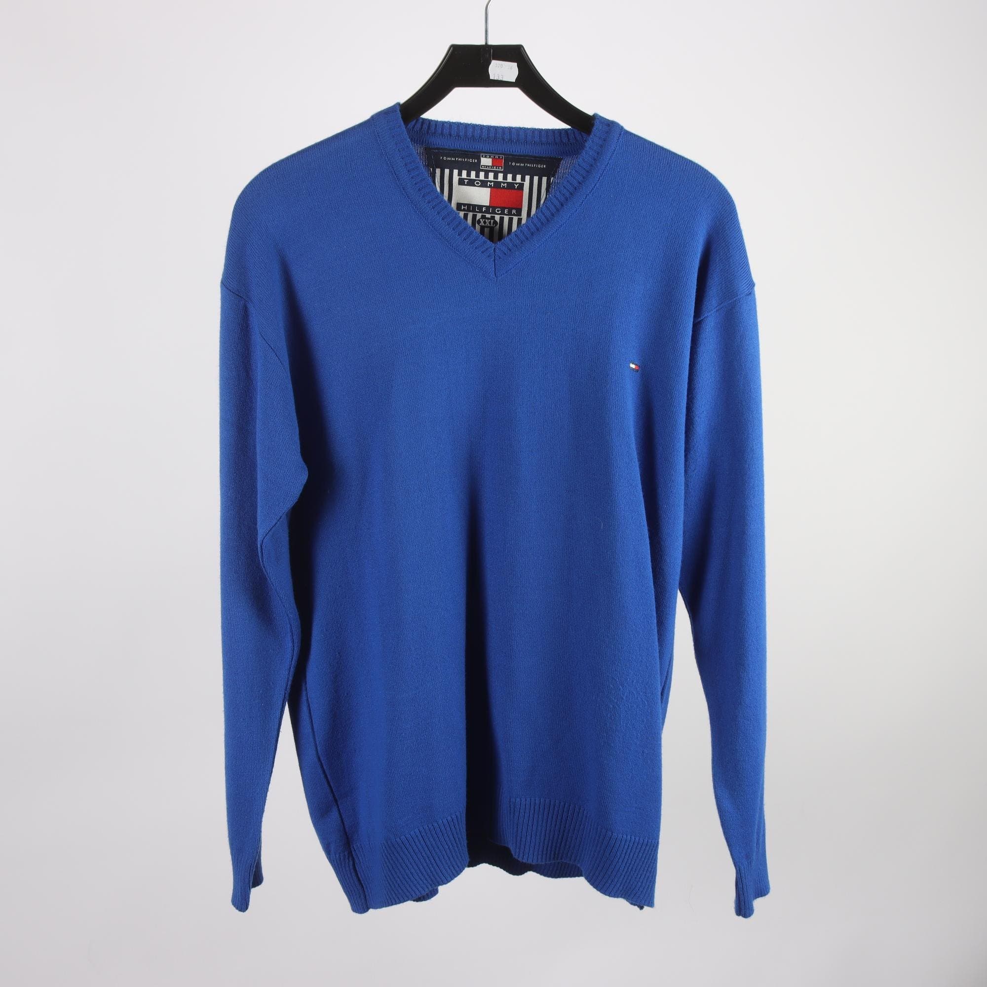Tröja, Tommy Hilfiger, blå, ullmix, stl. XXL.
