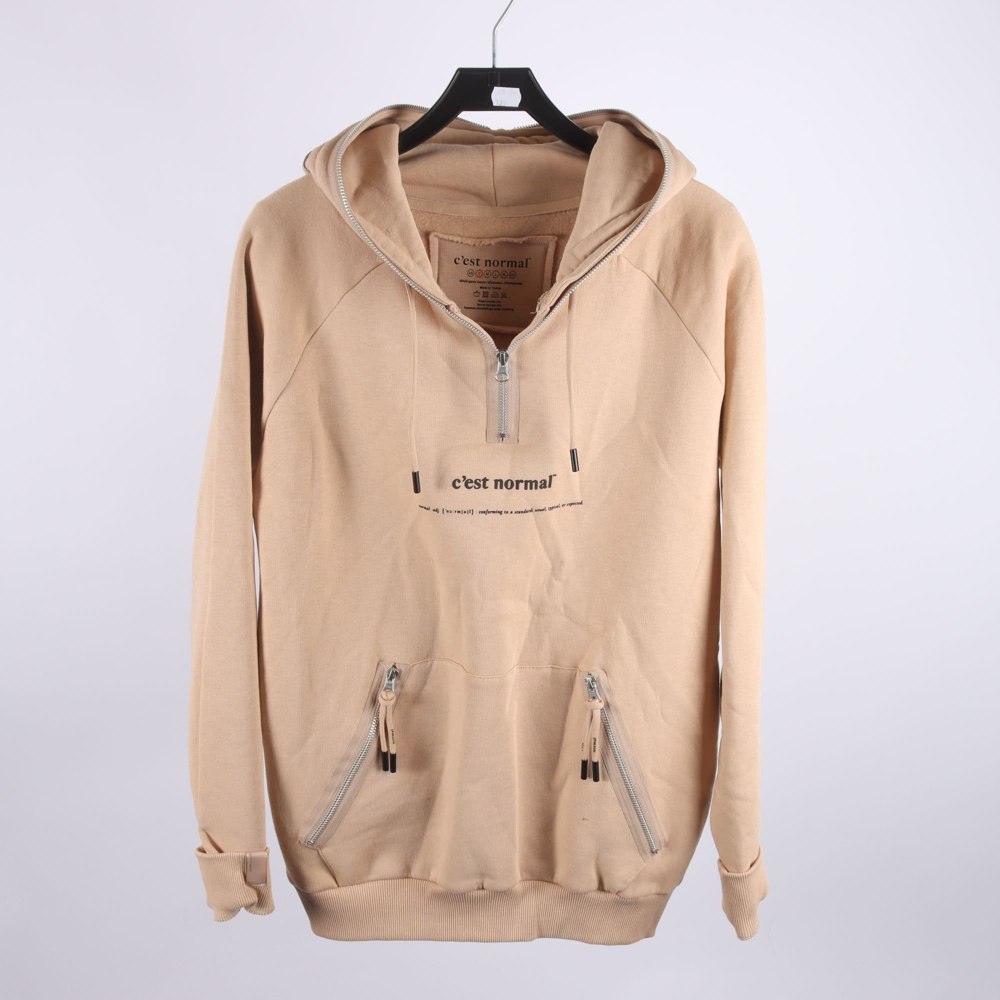 Hoodie, Cest Normal, begie, stl. S.