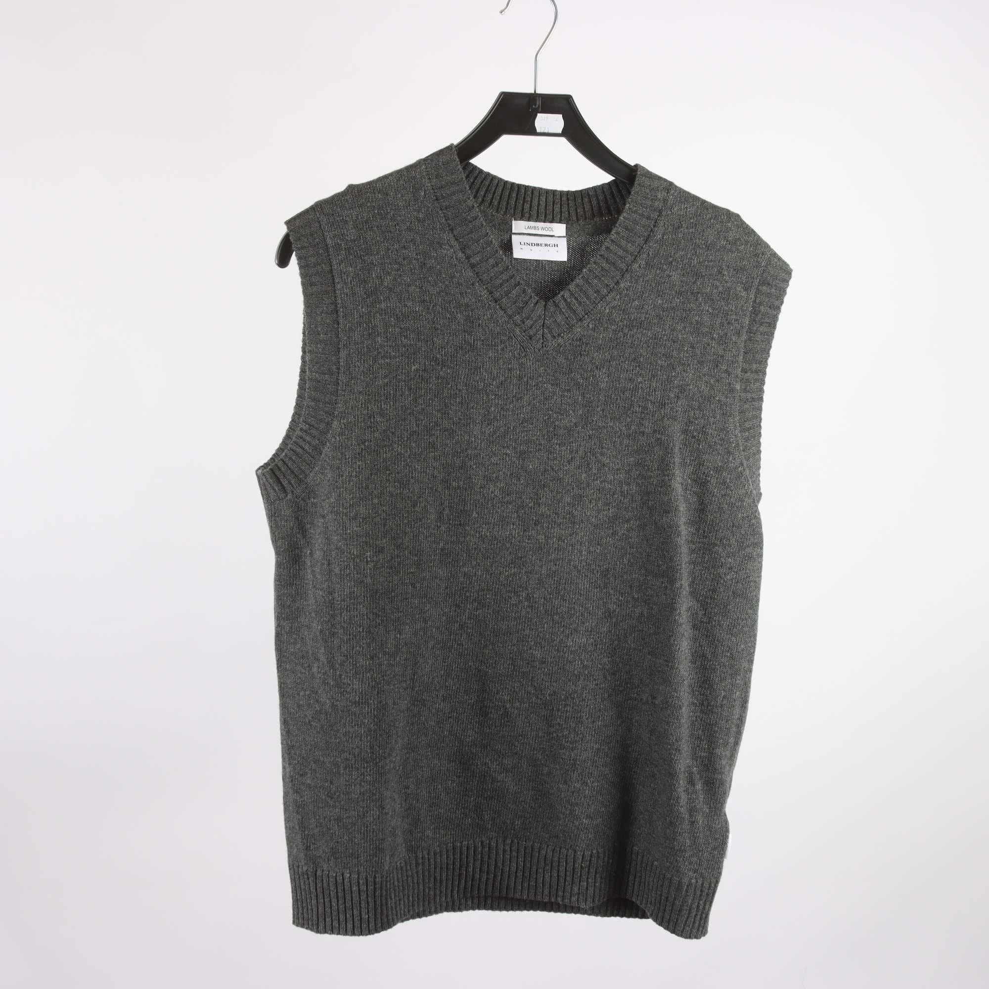 Väst, Lindbergh, grå, 80% lammull, stl. L.