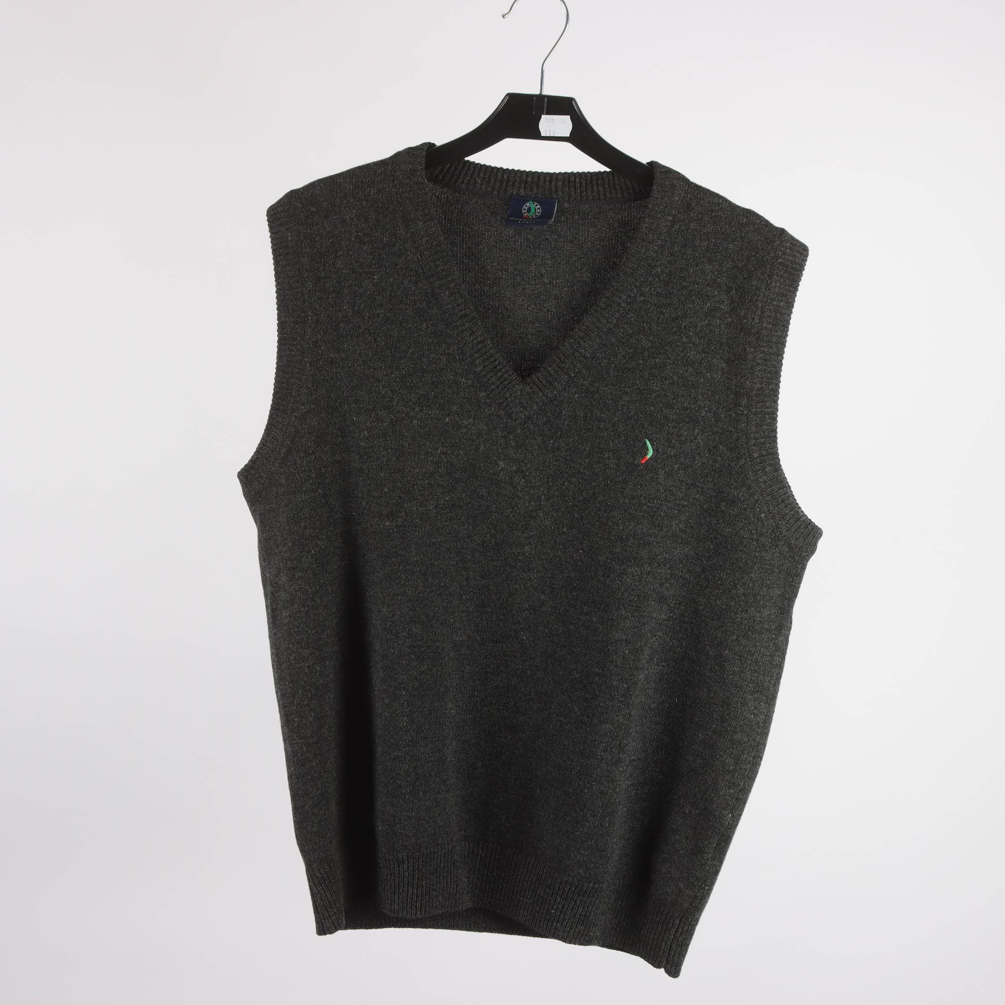 Väst, Boomerang, grå, 100% lammull, stl. S.