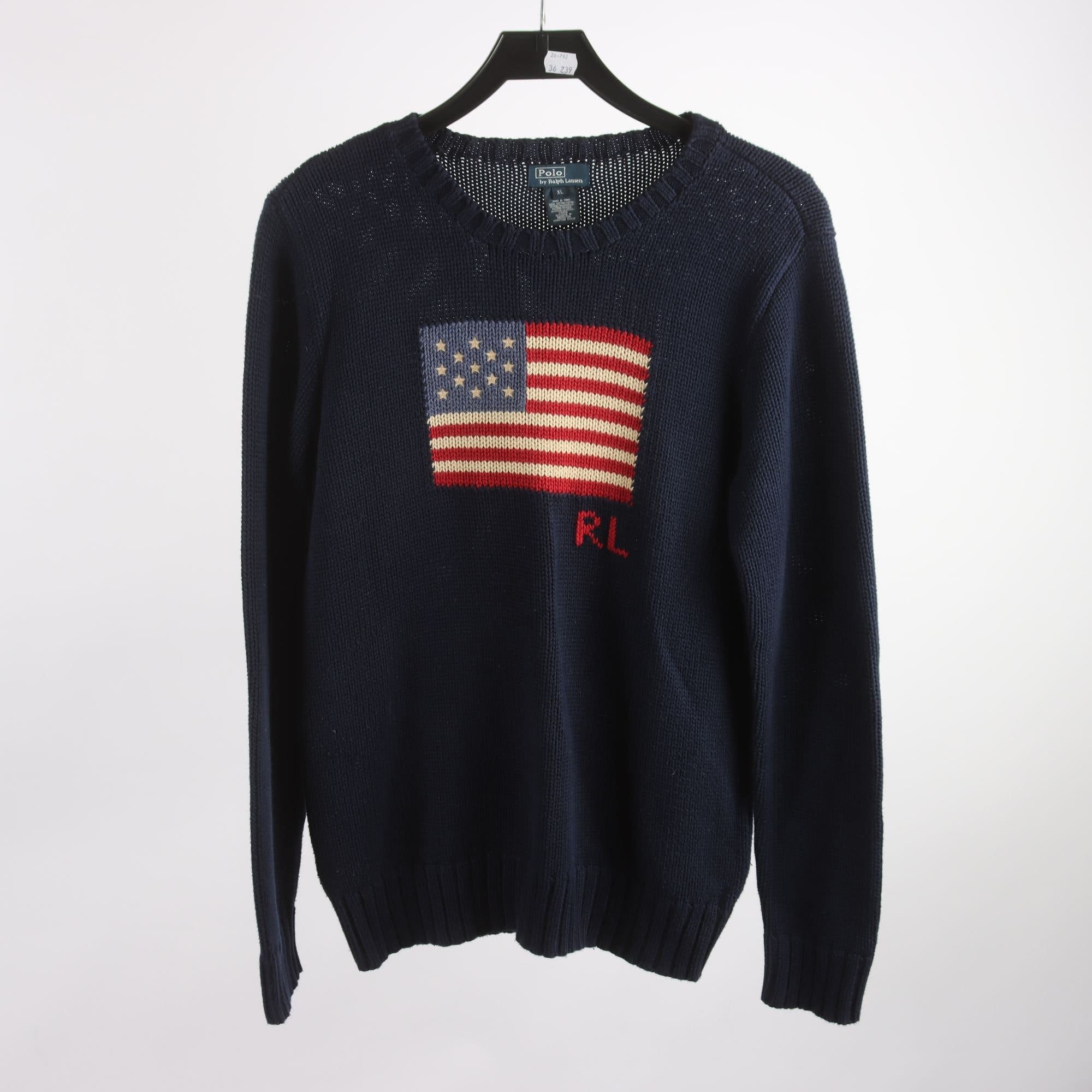 Stickad tröja, Polo Ralph Lauren, stl. XL