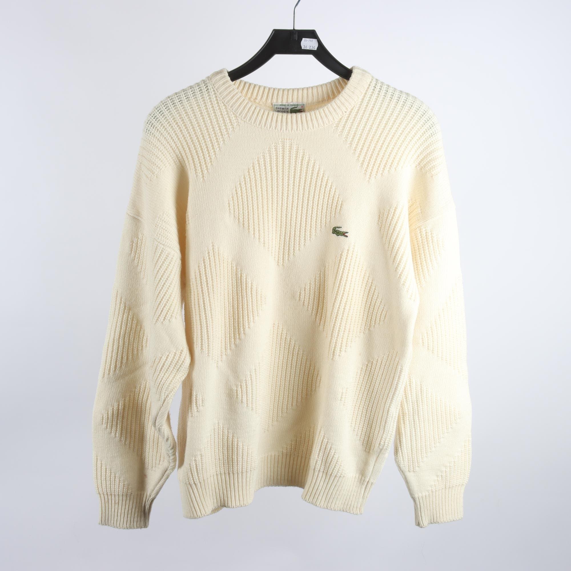 Stickad tröja, Lacoste, vintage, stl. L