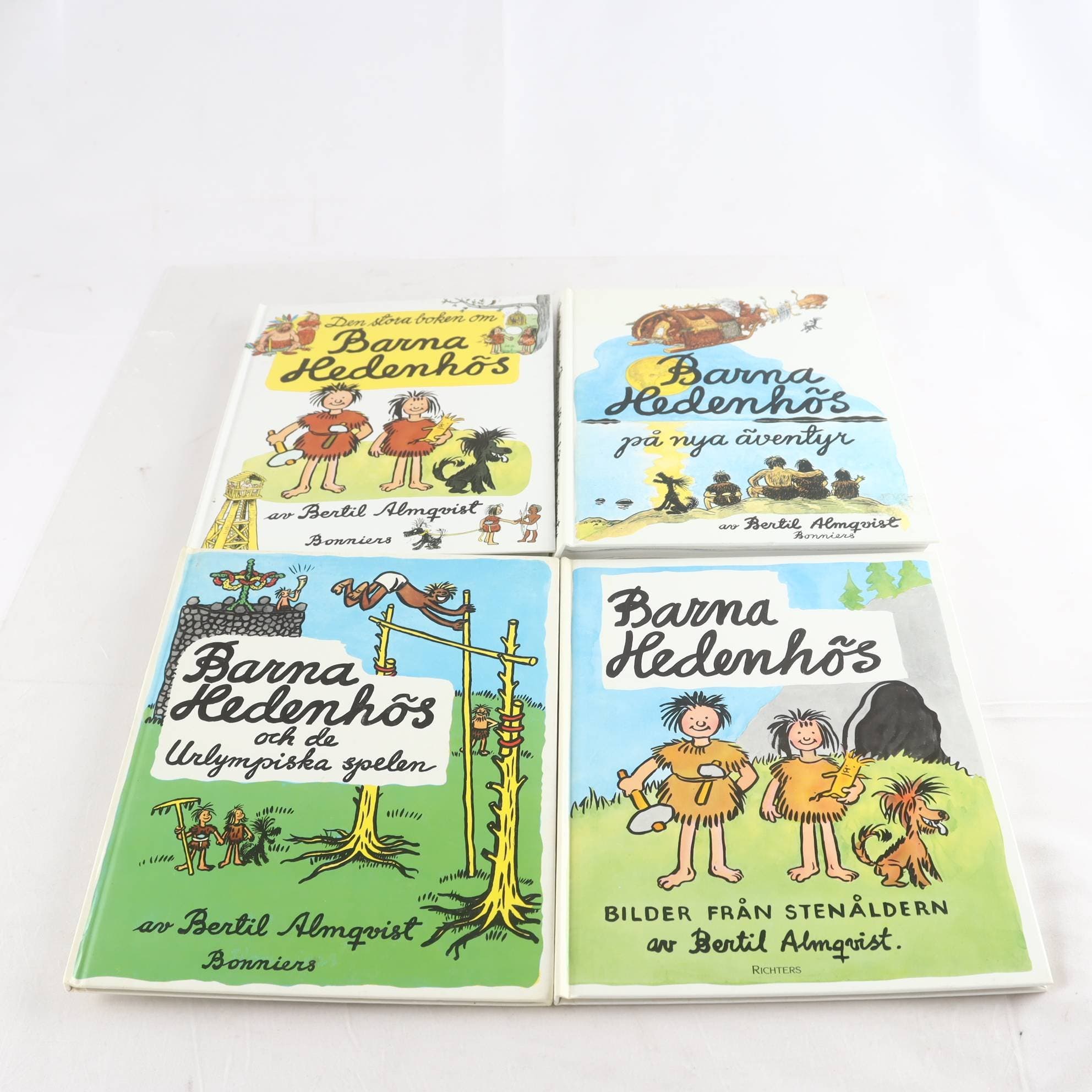 Barna Hedenhös, Bertil Almqvist, bokpaket med 4 volymer