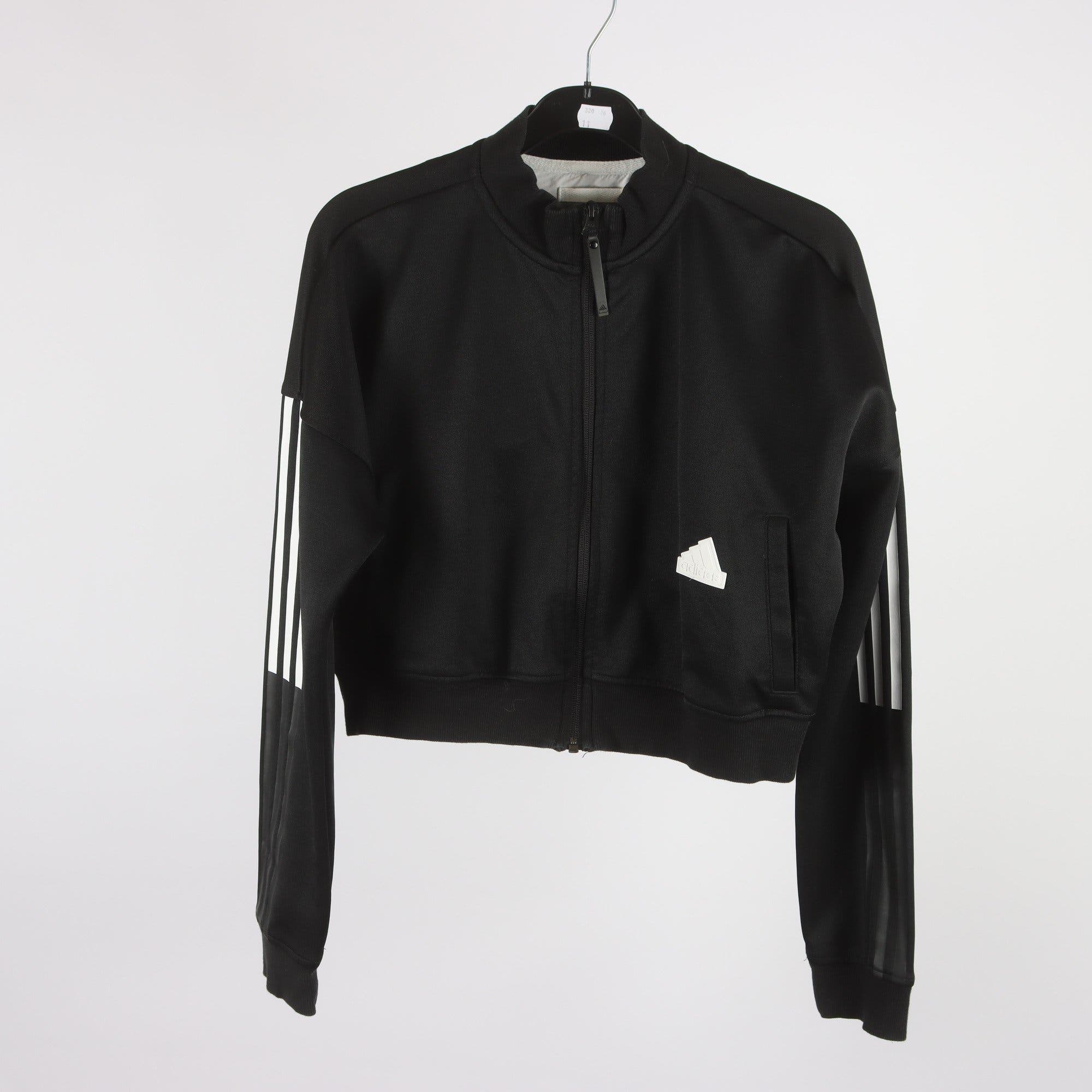Träningsjacka, Adidas, svart, stl. S.