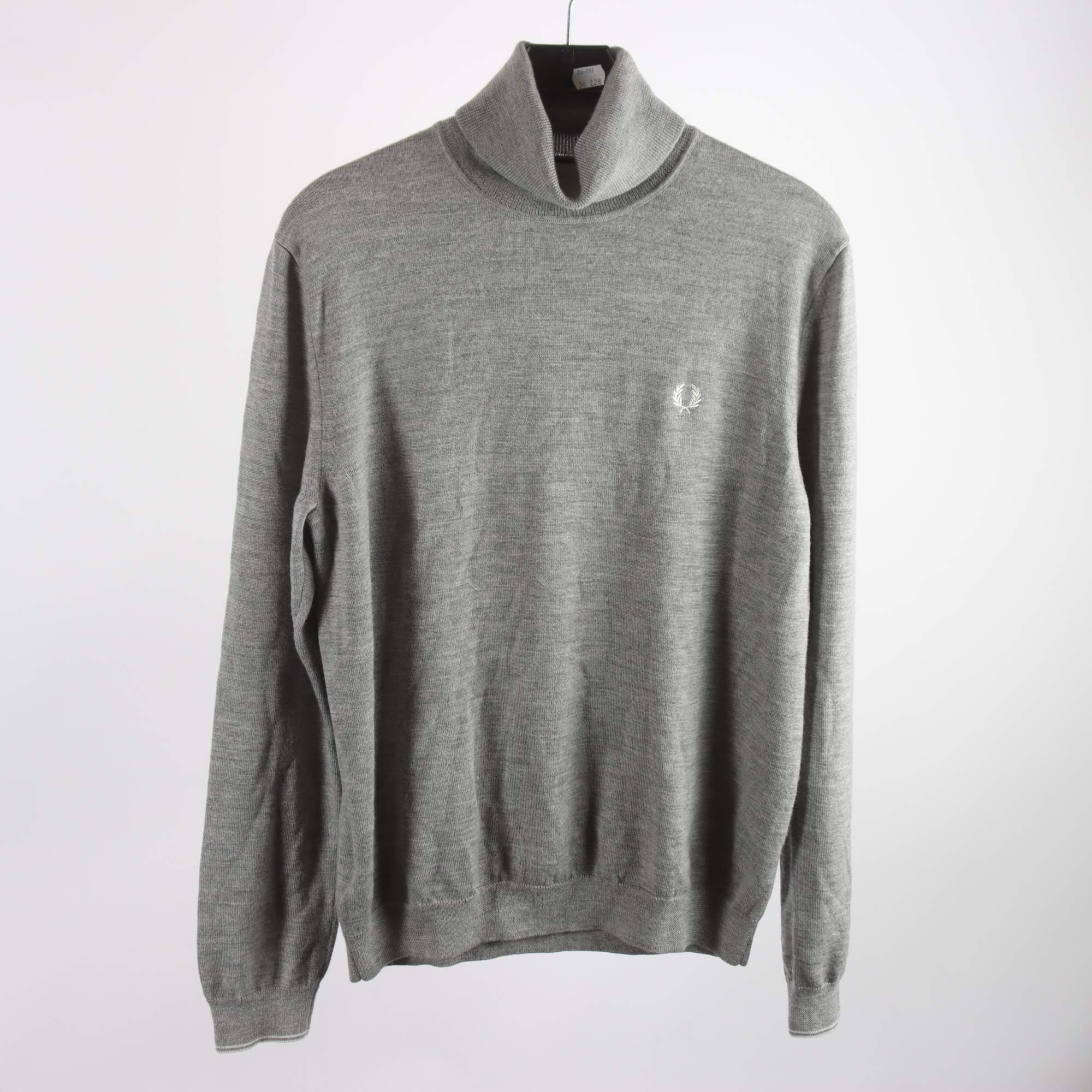 Stickad tröja, Fred Perry, 100% merinoull, stl. XL