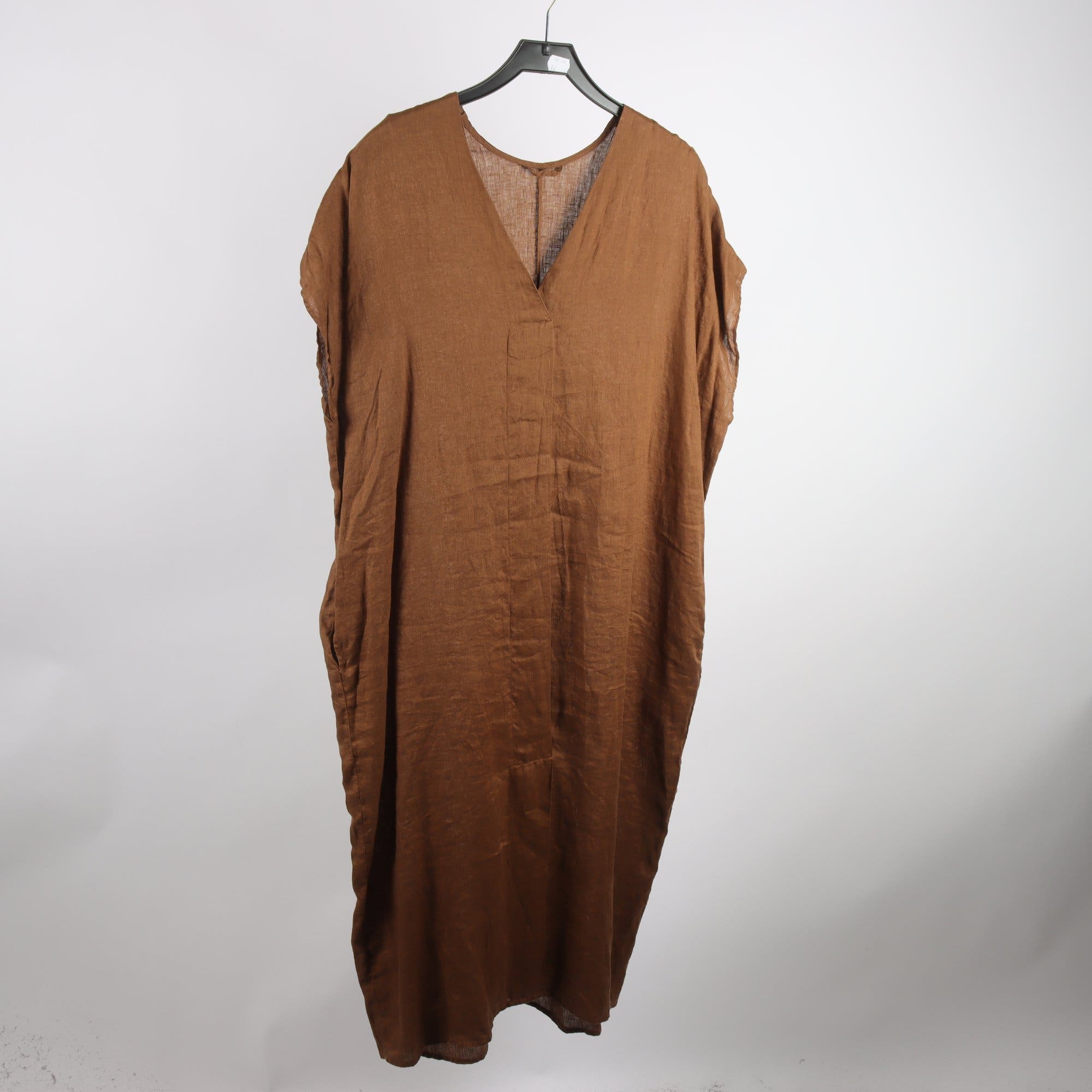 Klänning, Kay / Day, brun, 100% lin, stl. XS/S.