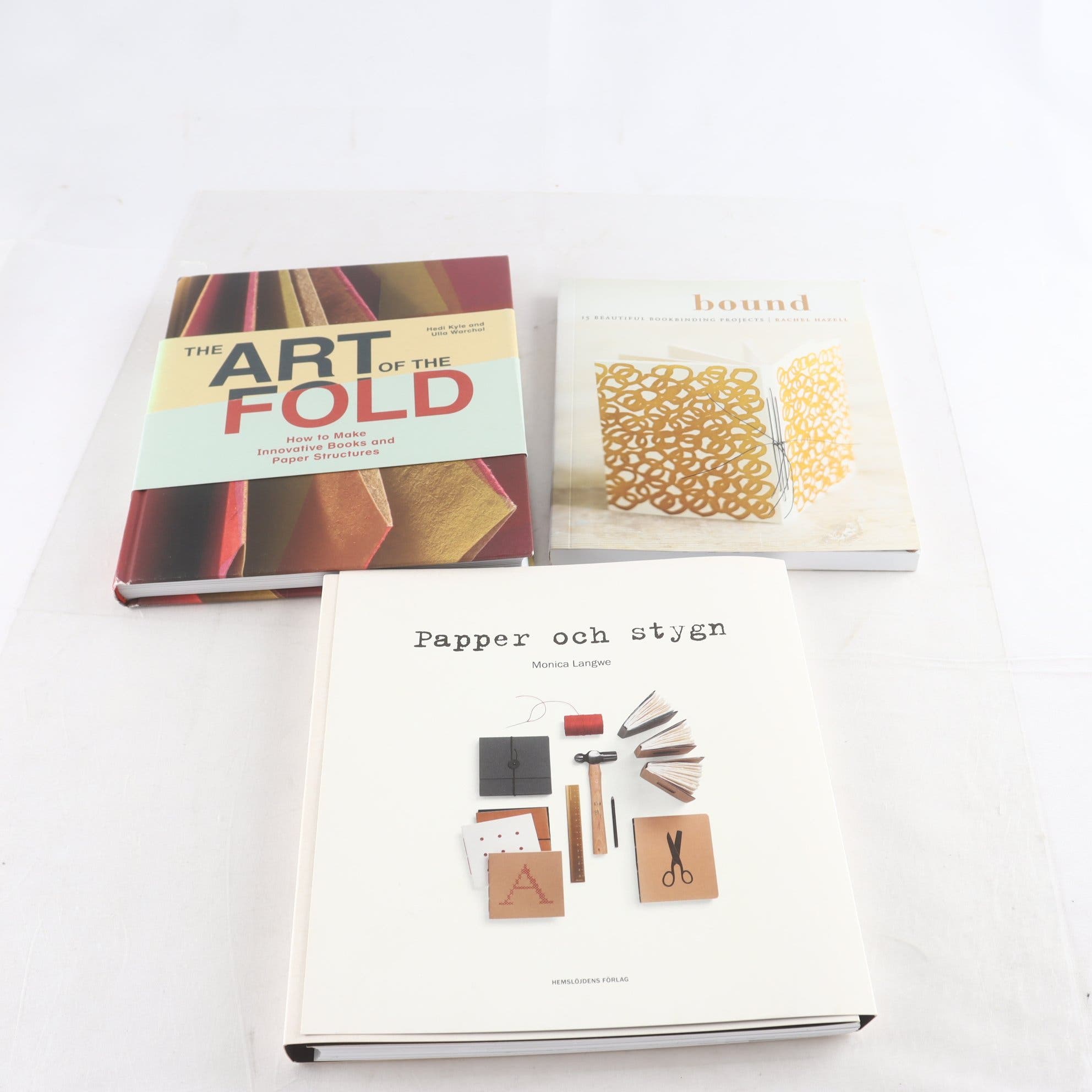 Bokbinderi & pappersdesign, bokpaket med 3 volymer