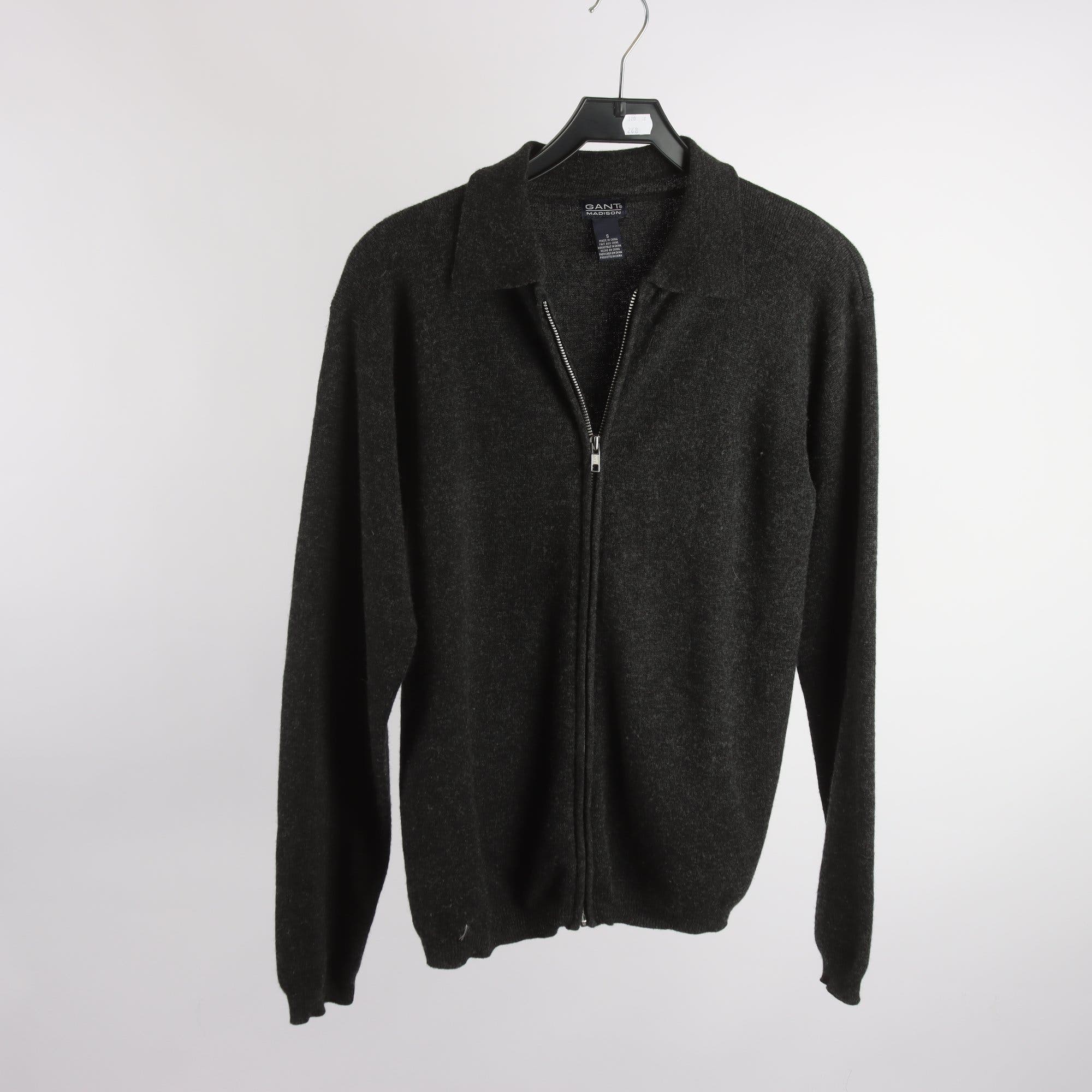 Tröja, Gant, grå, ull, cashmere, stl. S.